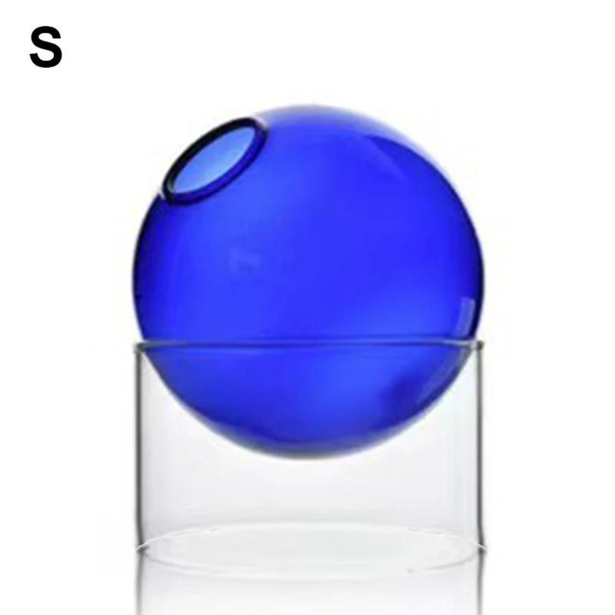 Multicolour glass vase