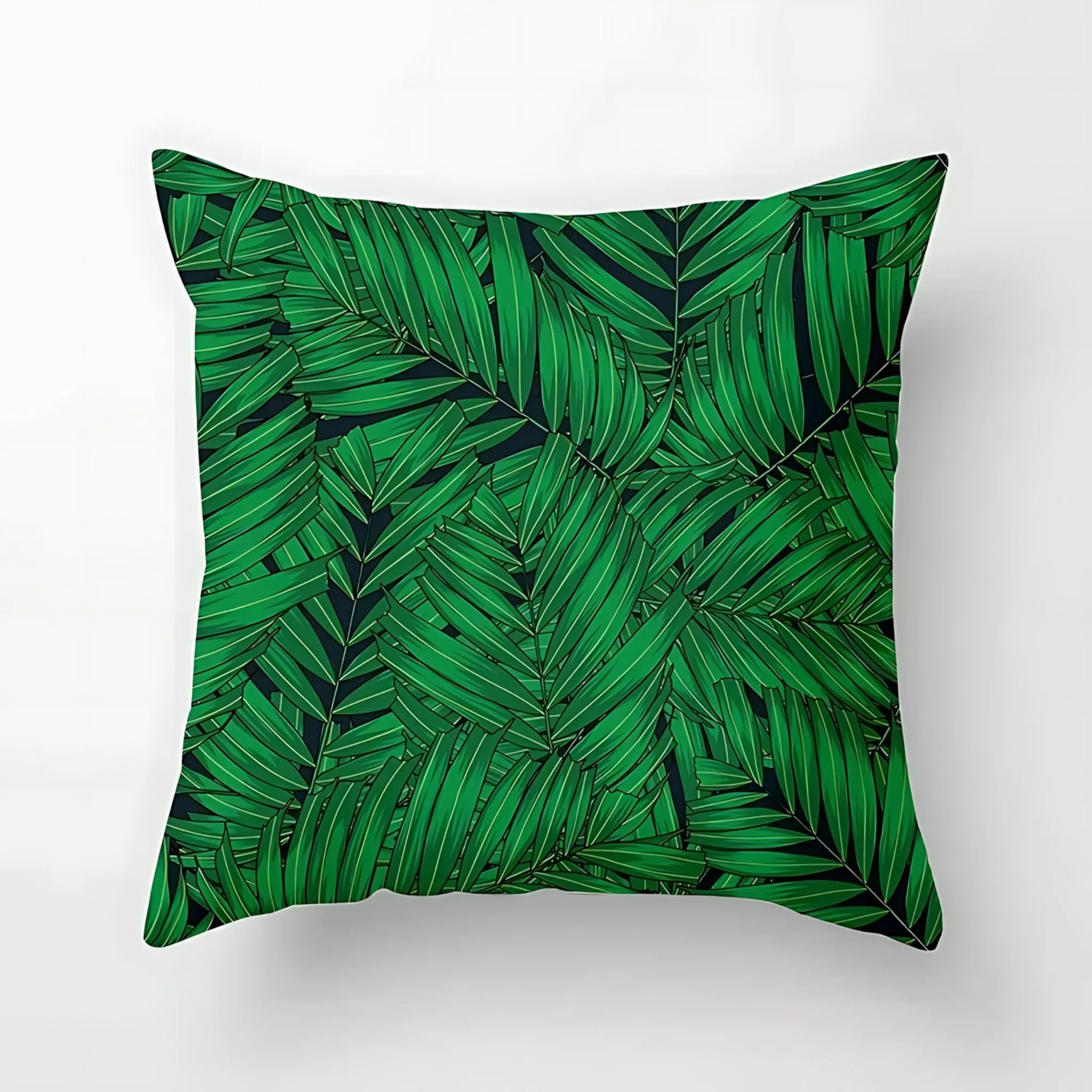 sofa cushion cover with leaves