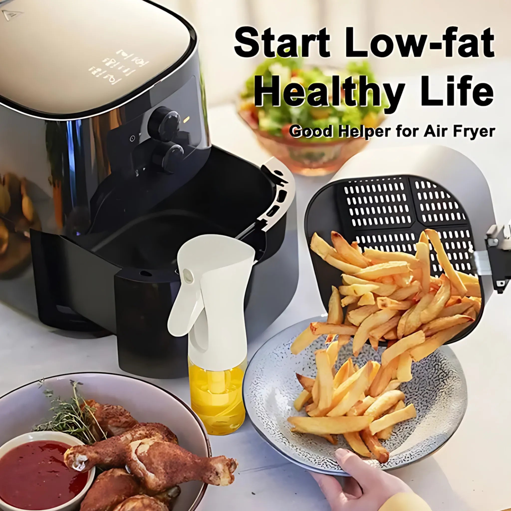 Cooking oil spray bottle