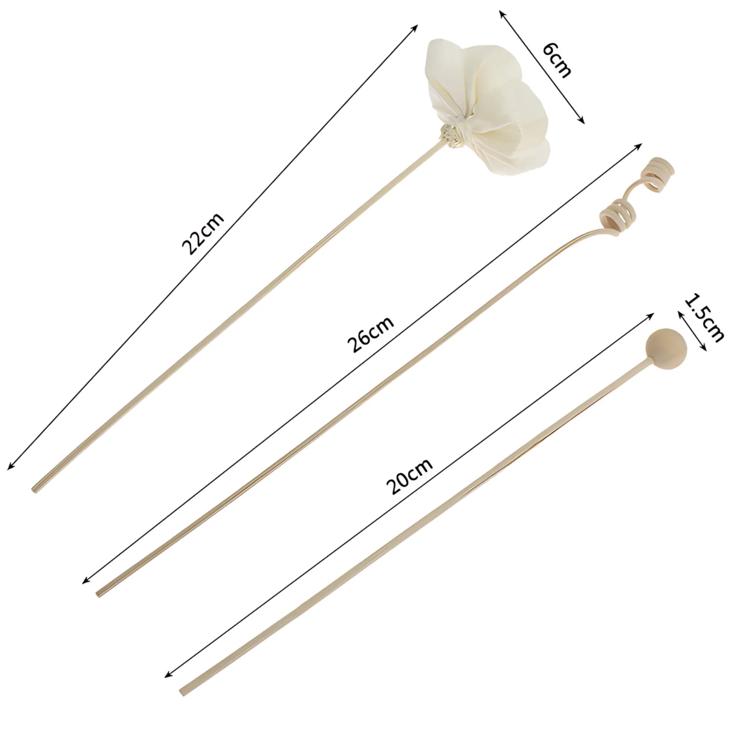 Natural reed diffuser sticks