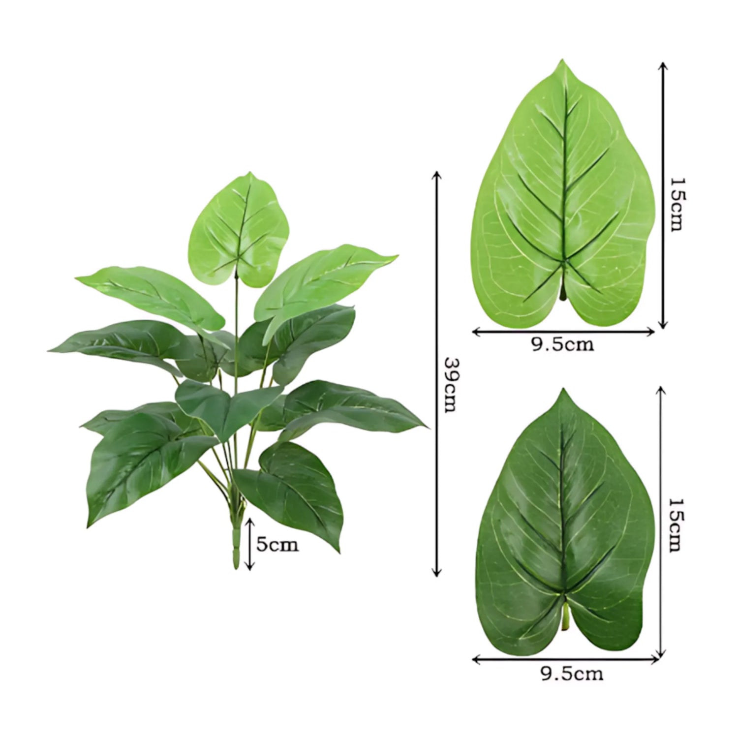 Faux green plant