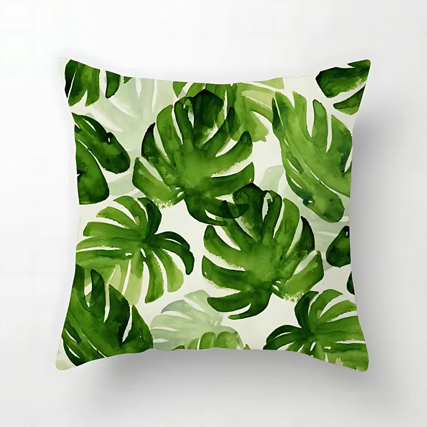 monstera cushion for living room