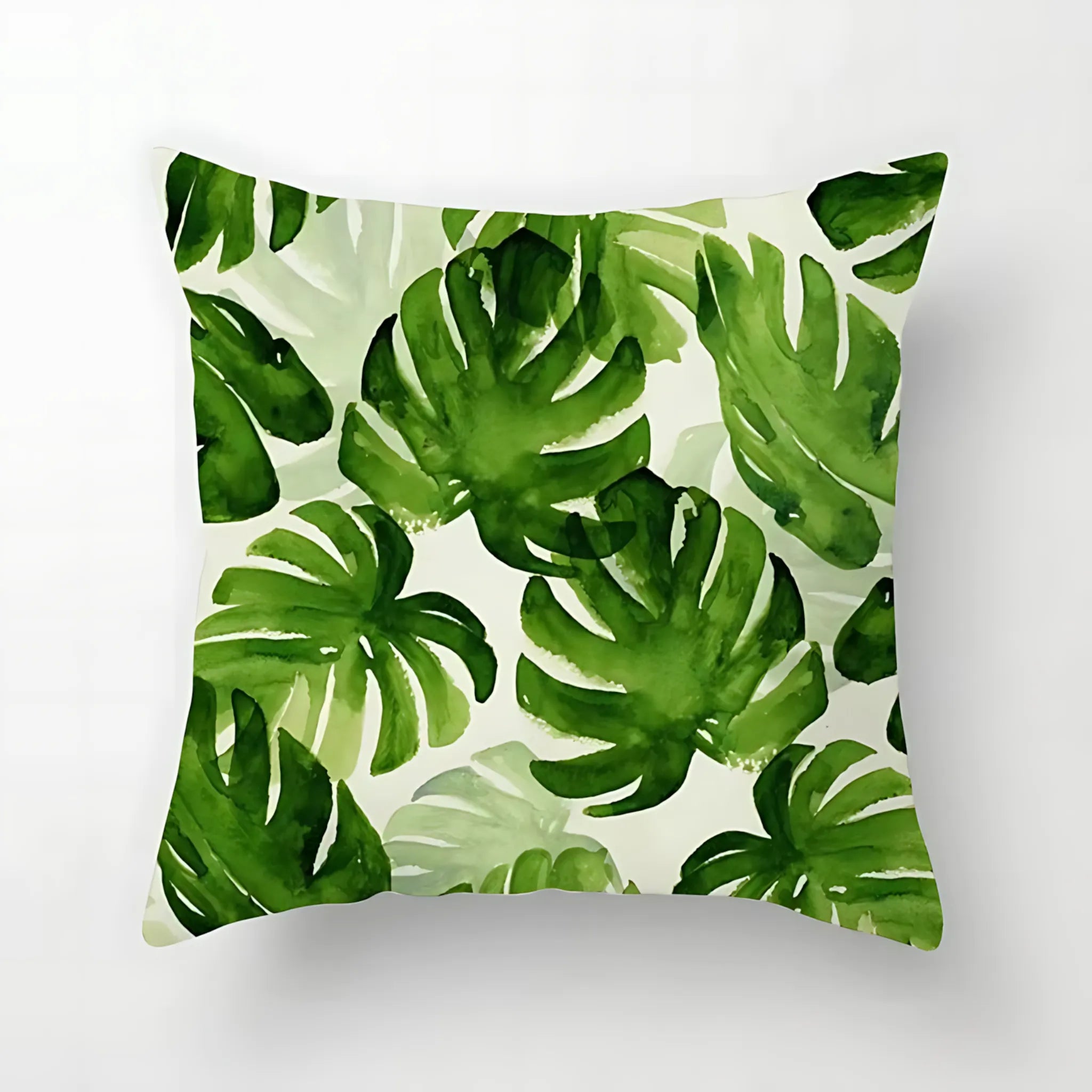 monstera cushion for living room