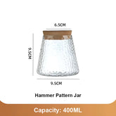 Clear glass vase for flowers