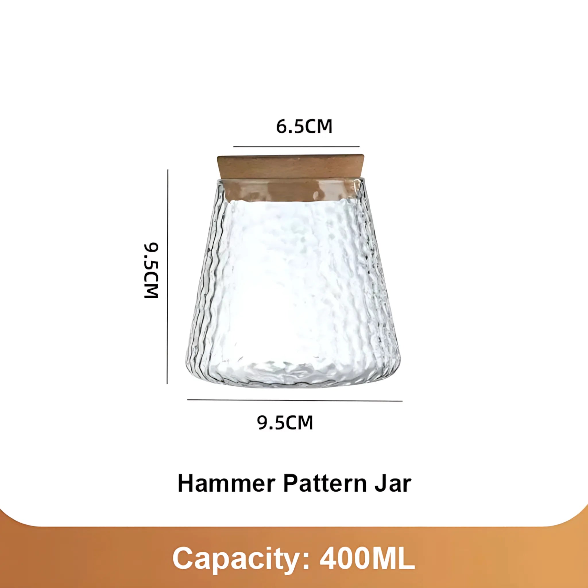 Clear glass vase for flowers