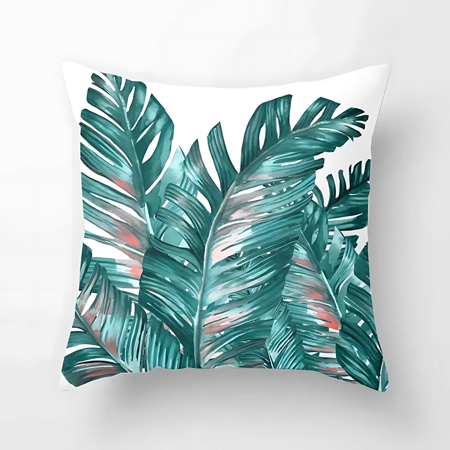 leafy green cushion cover