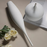 Black and white art vase
