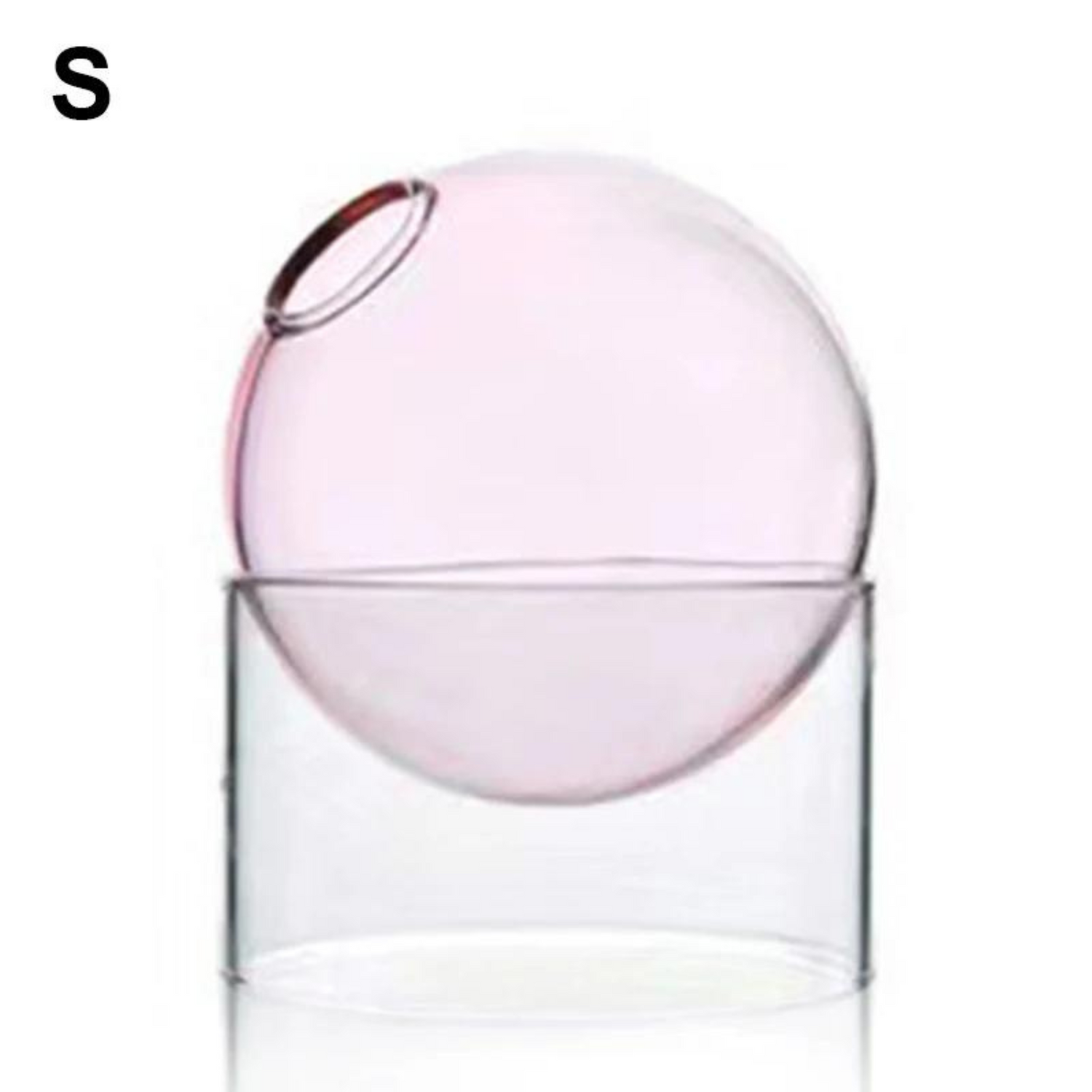 modern pink glass vase