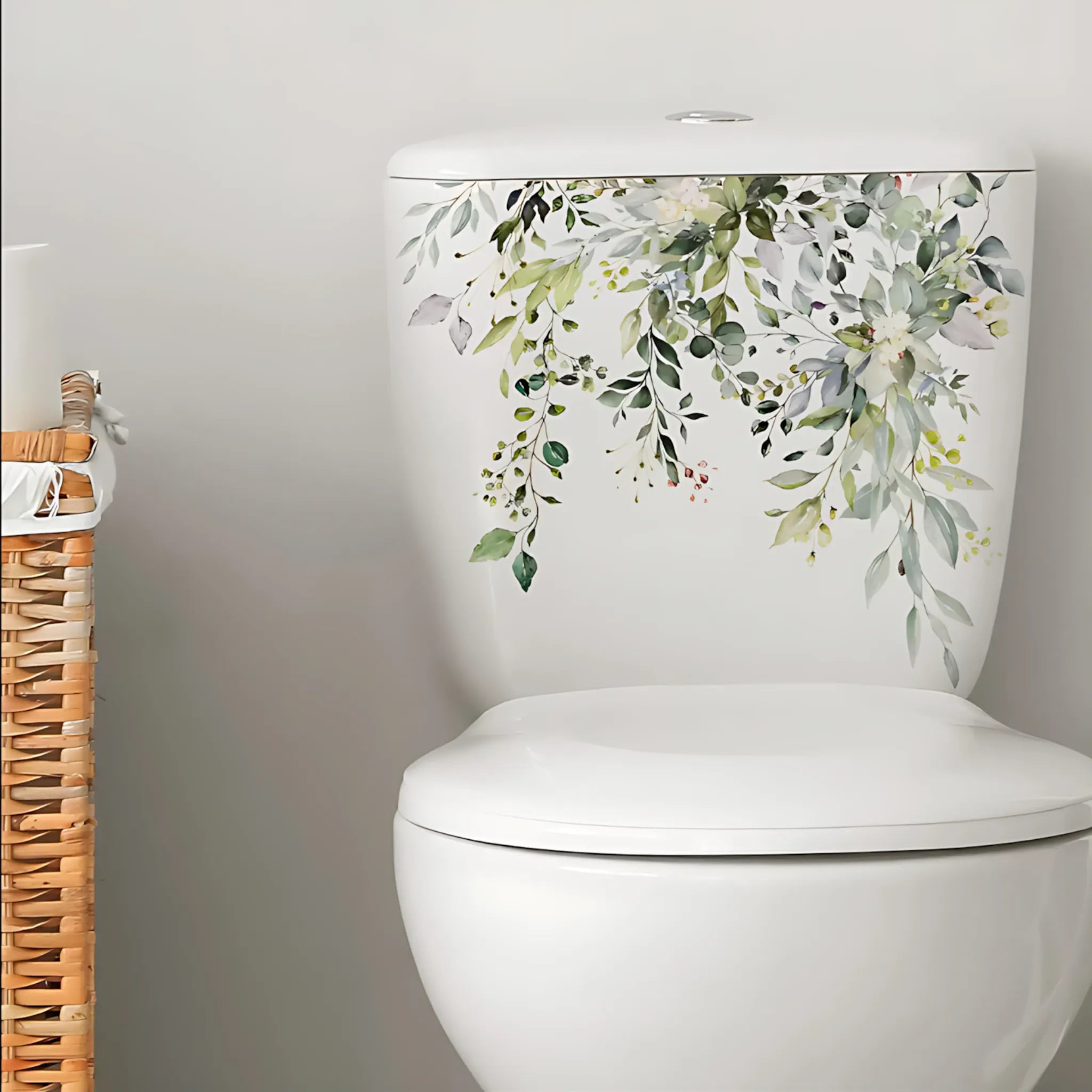 Greenery bathroom wall décor
