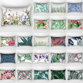 tropical flower pillow case