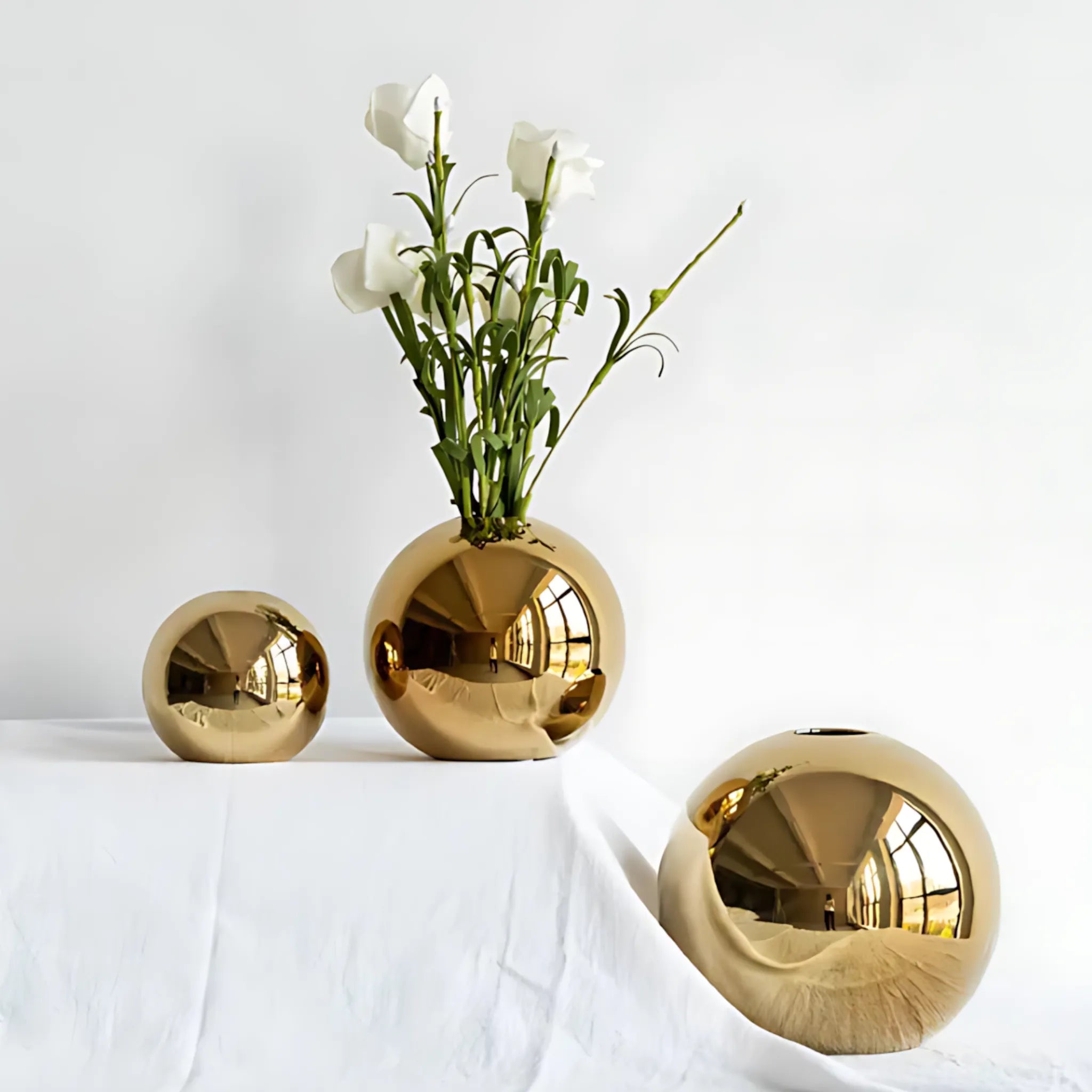 modern gold home decor vase