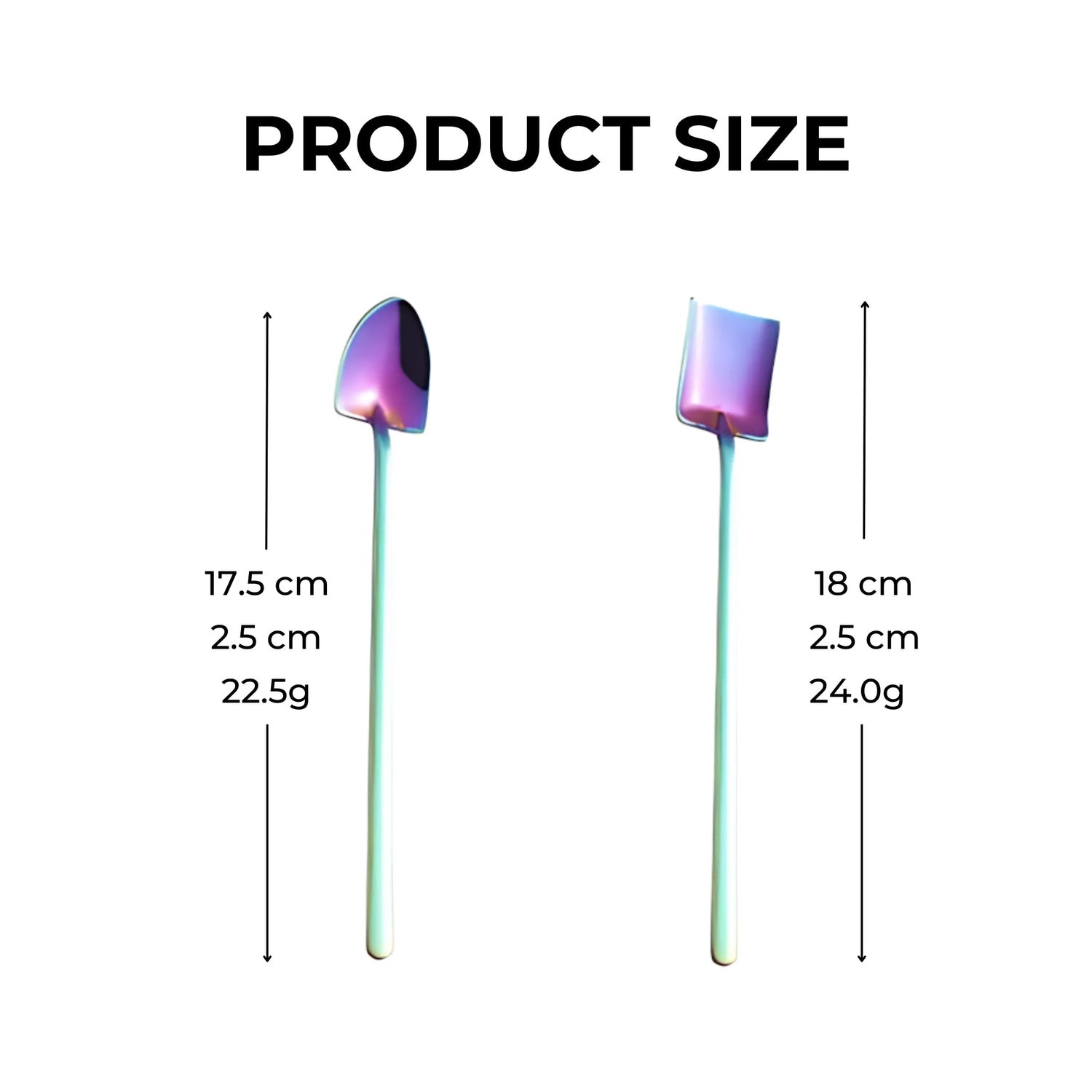 Shovel-shaped tea spoon