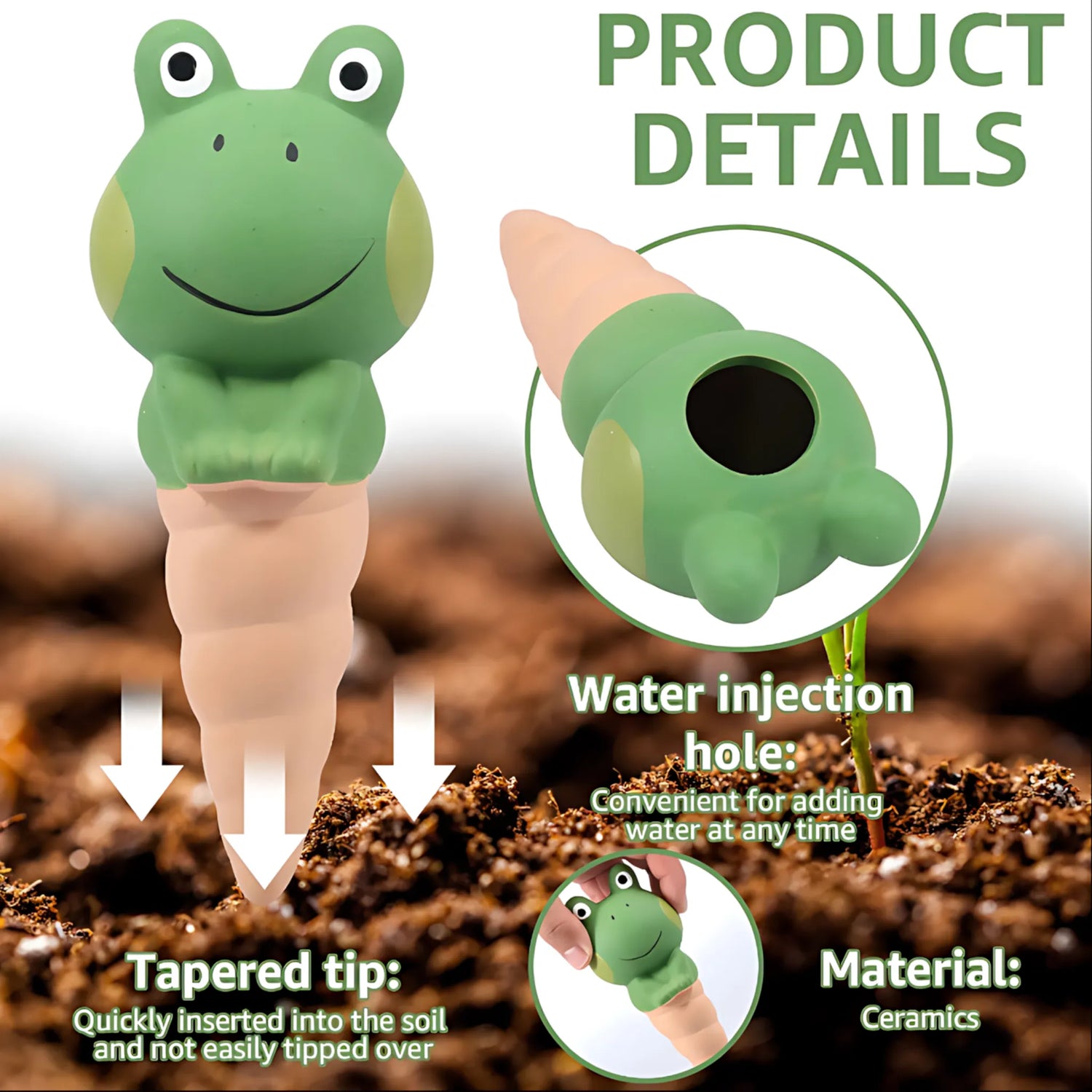 Indoor plant watering spikes