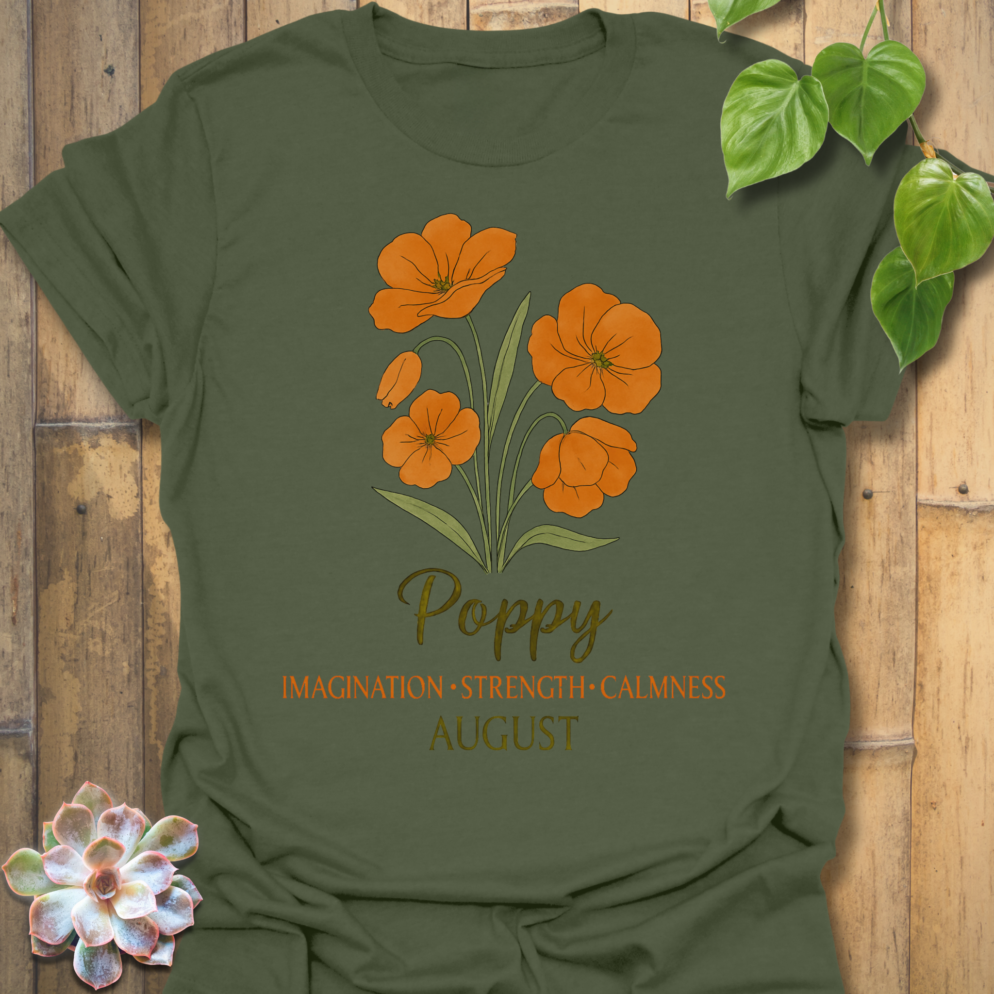 August Poppy T-shirt