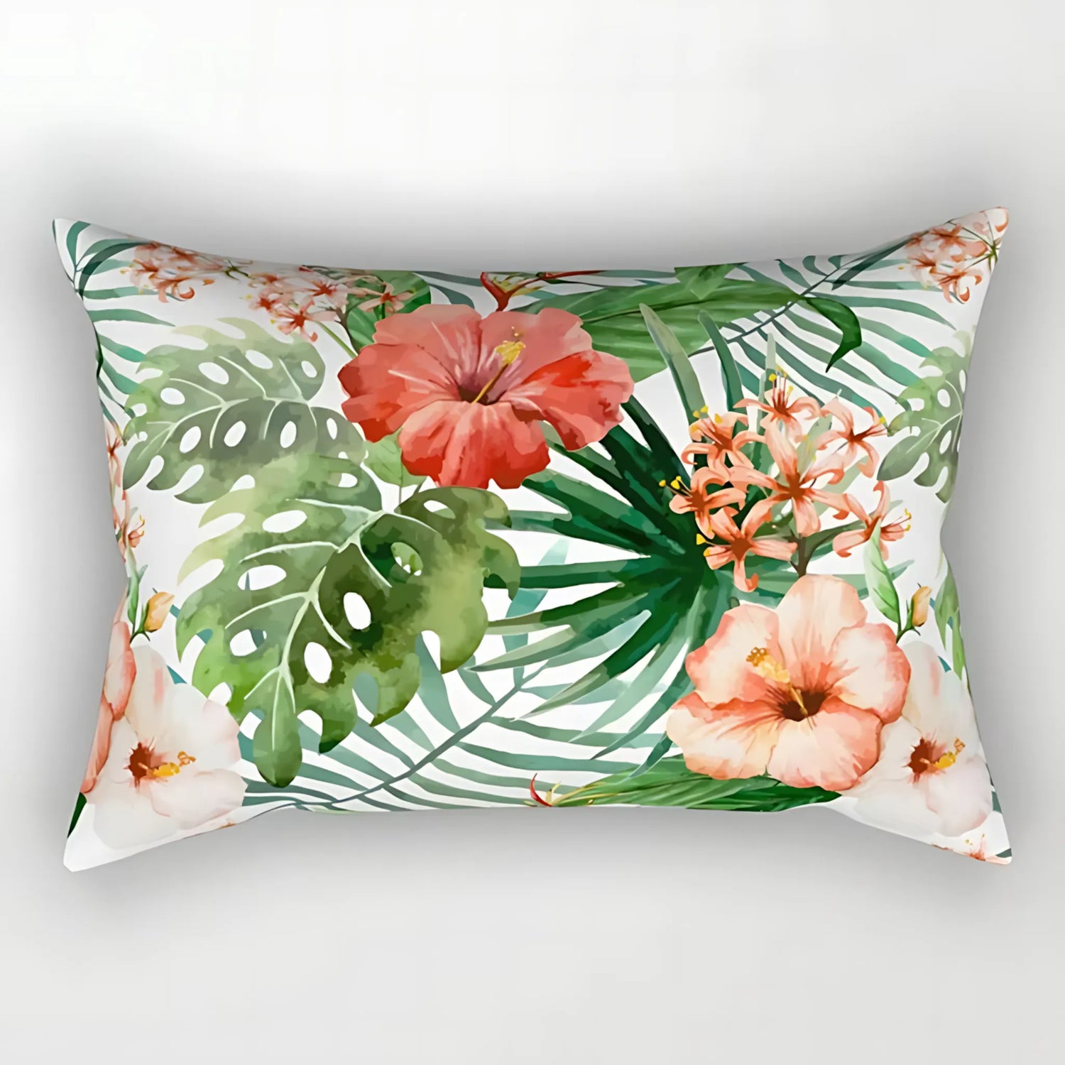comfy tropical throw pillow