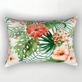 comfy tropical throw pillow