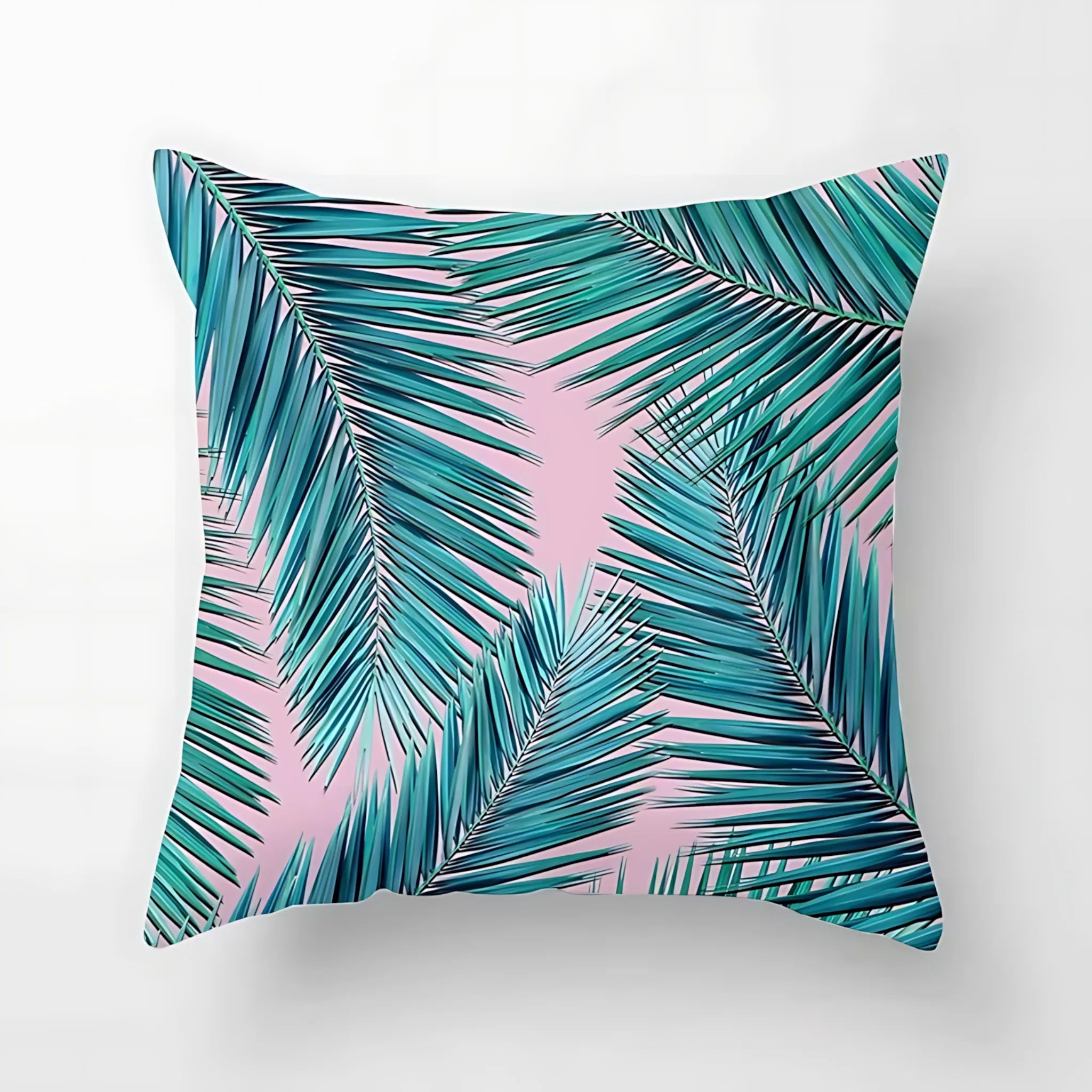 monstera design pillow slip