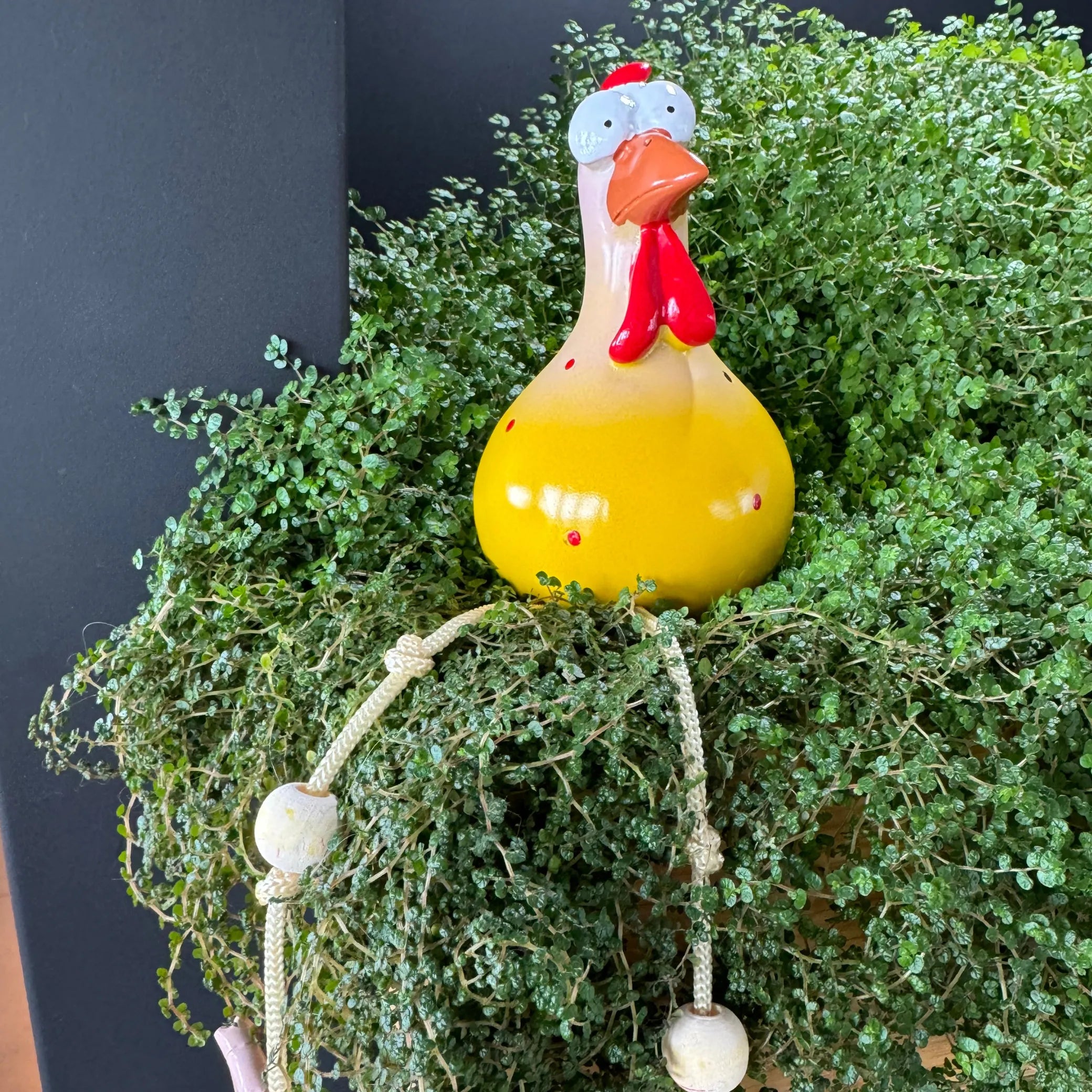 Resin chicken sculpture