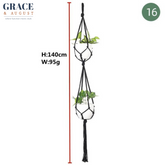 modern macrame plant hanger