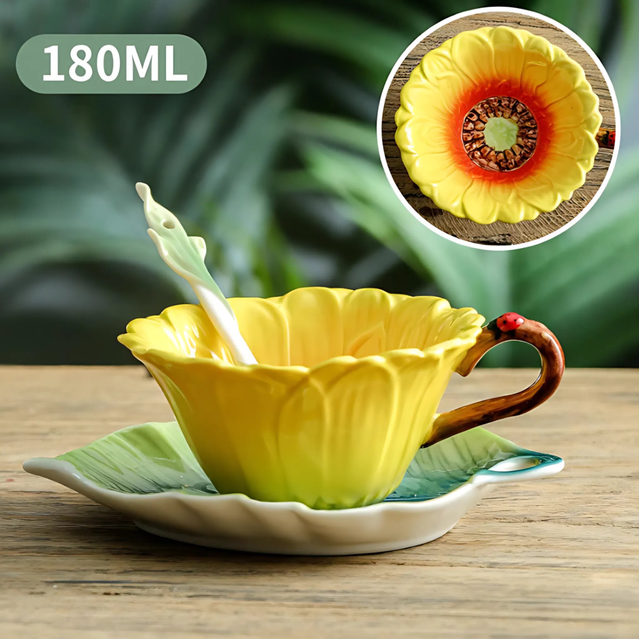 Floral coffee mug gift set