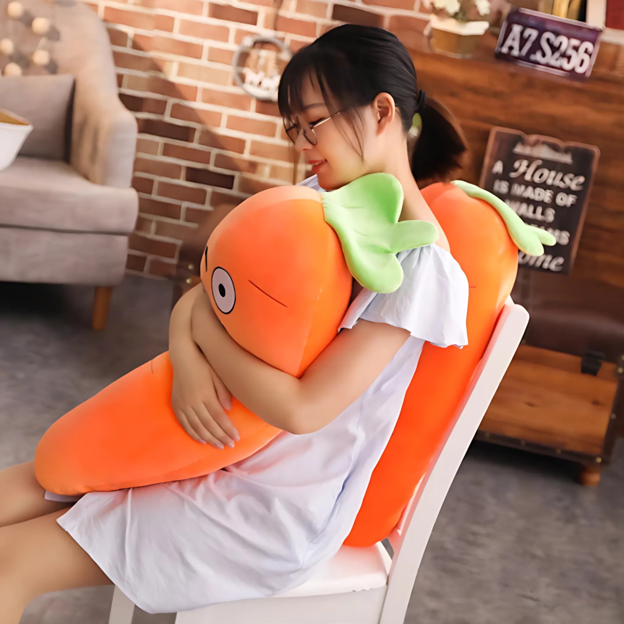 Cute carrot pillow