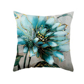 Green leaf pillow case