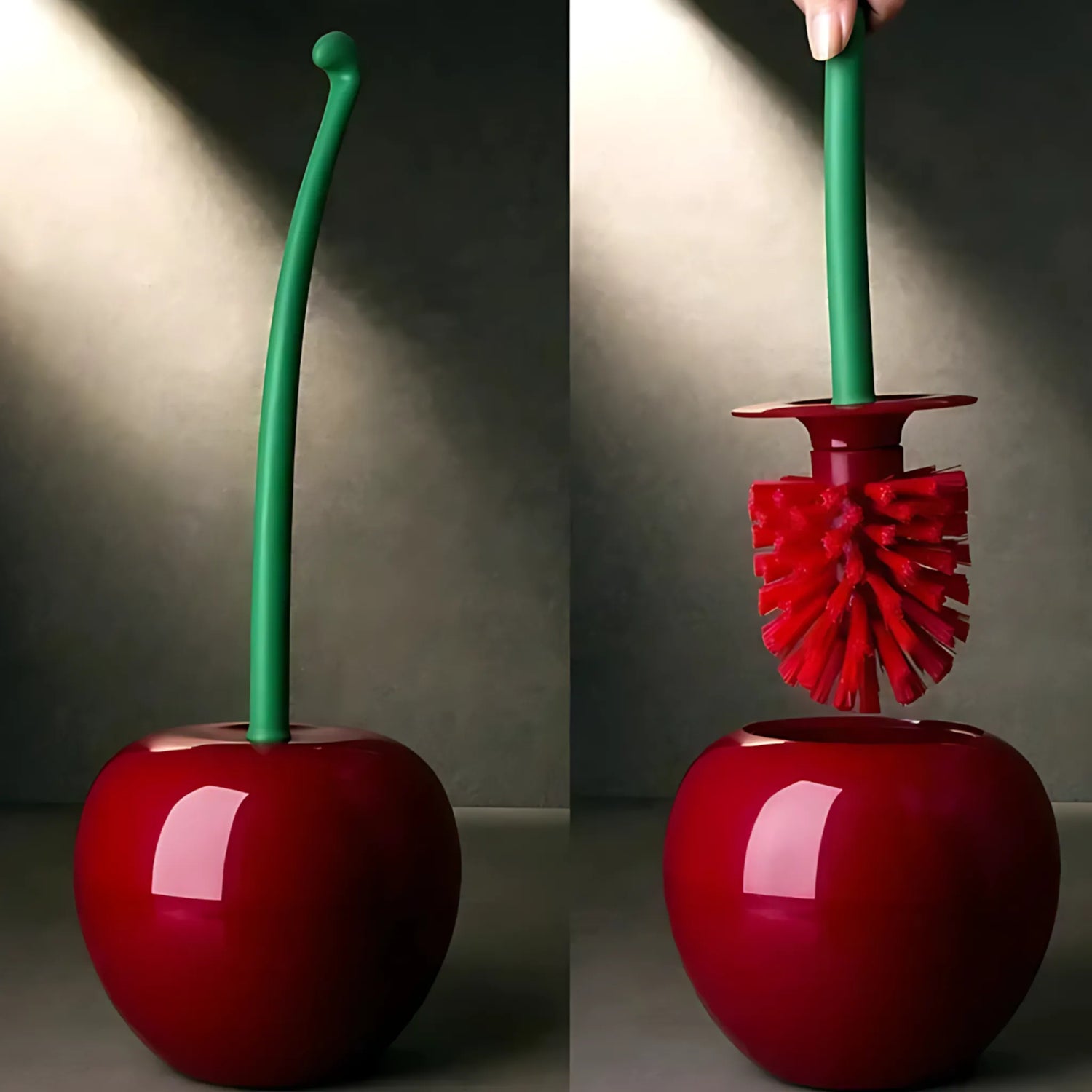 Long-handle toilet brush