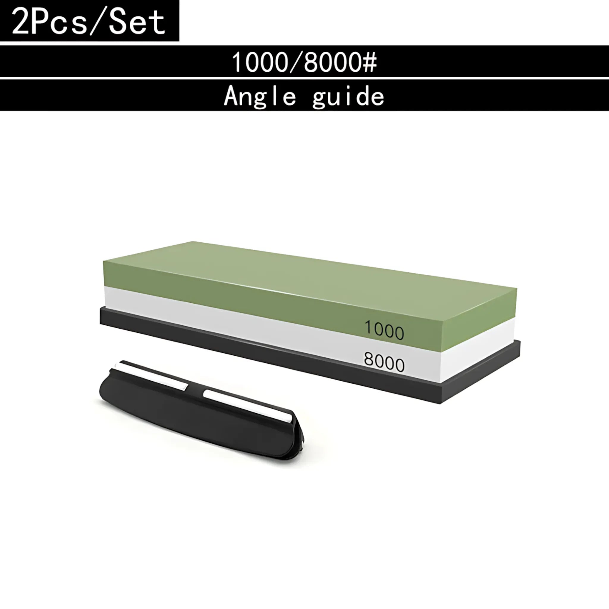 3-in-1 Knife Sharpening Stone - Dual Grit Whetstone Set 1000 8000 set / Whetstone Sharpening Stones