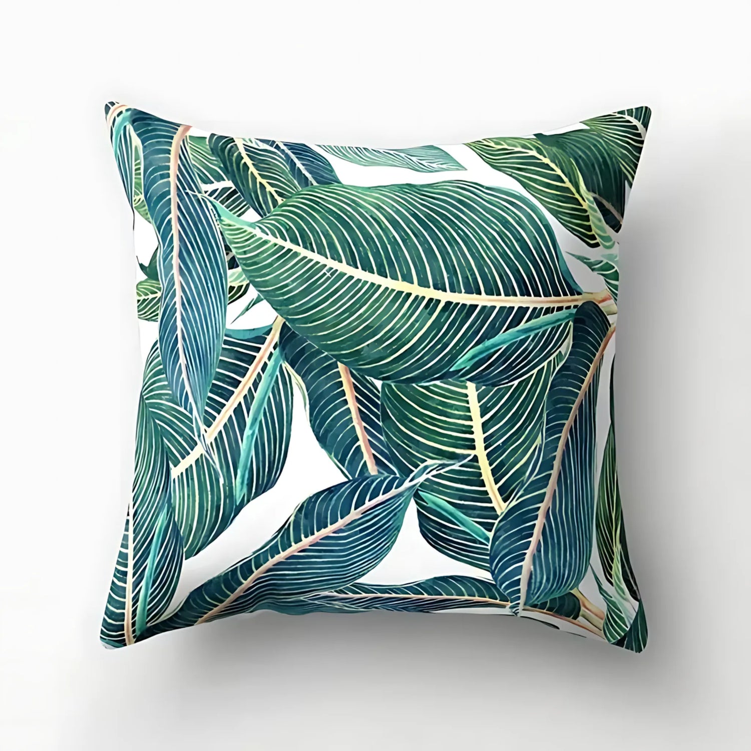 garden-themed cushion cover
