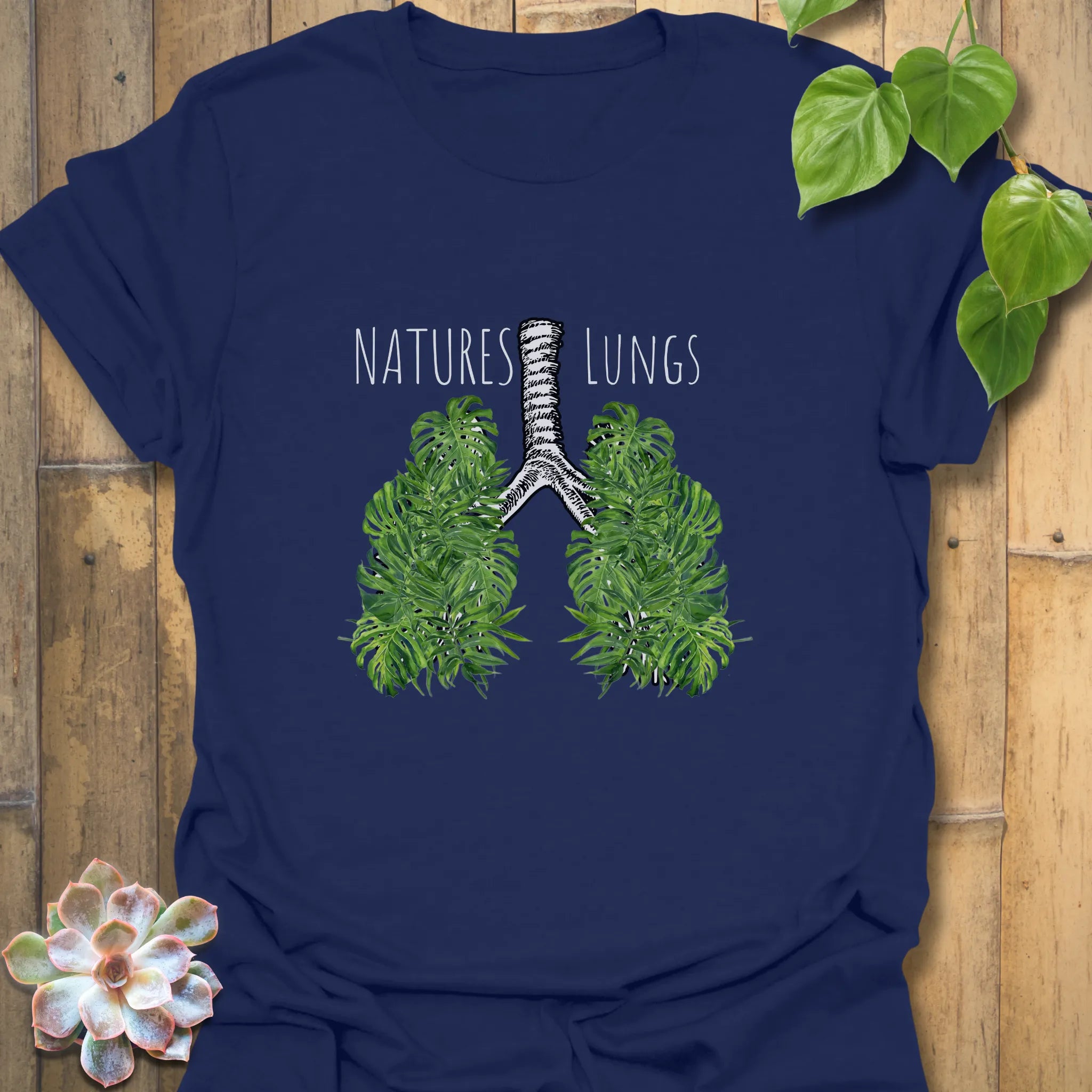Nature print T-shirt