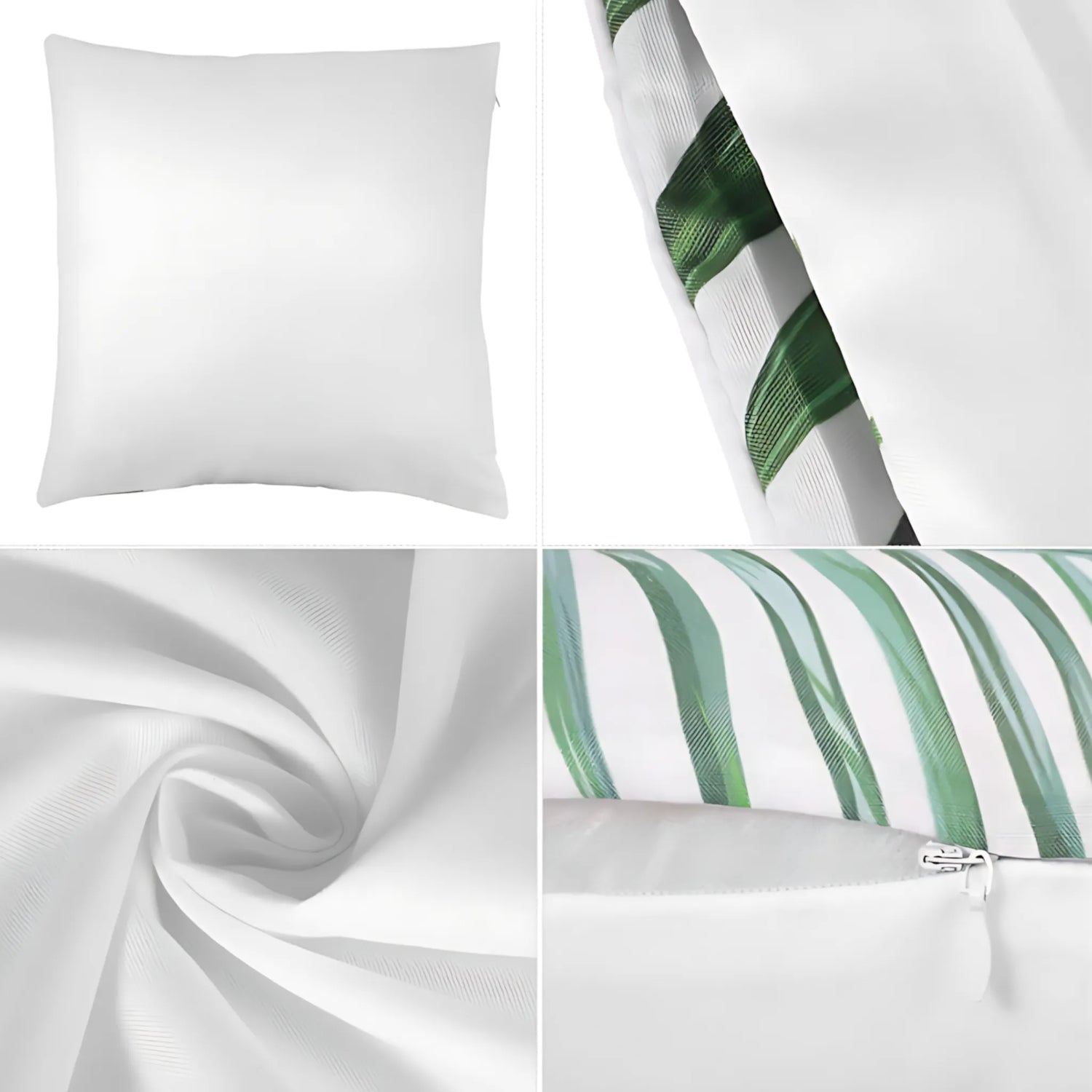 Tropical leaf pillow