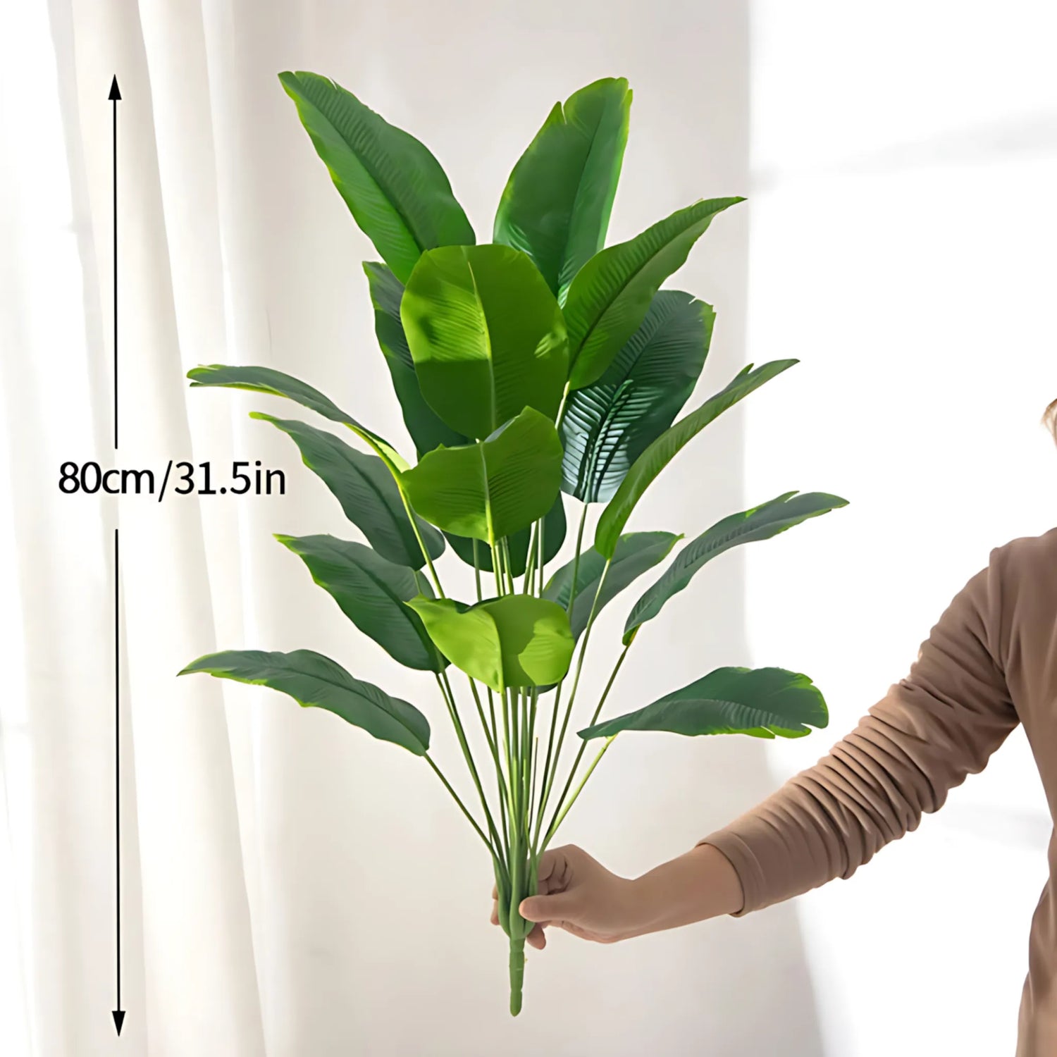 Indoor palm tree decor