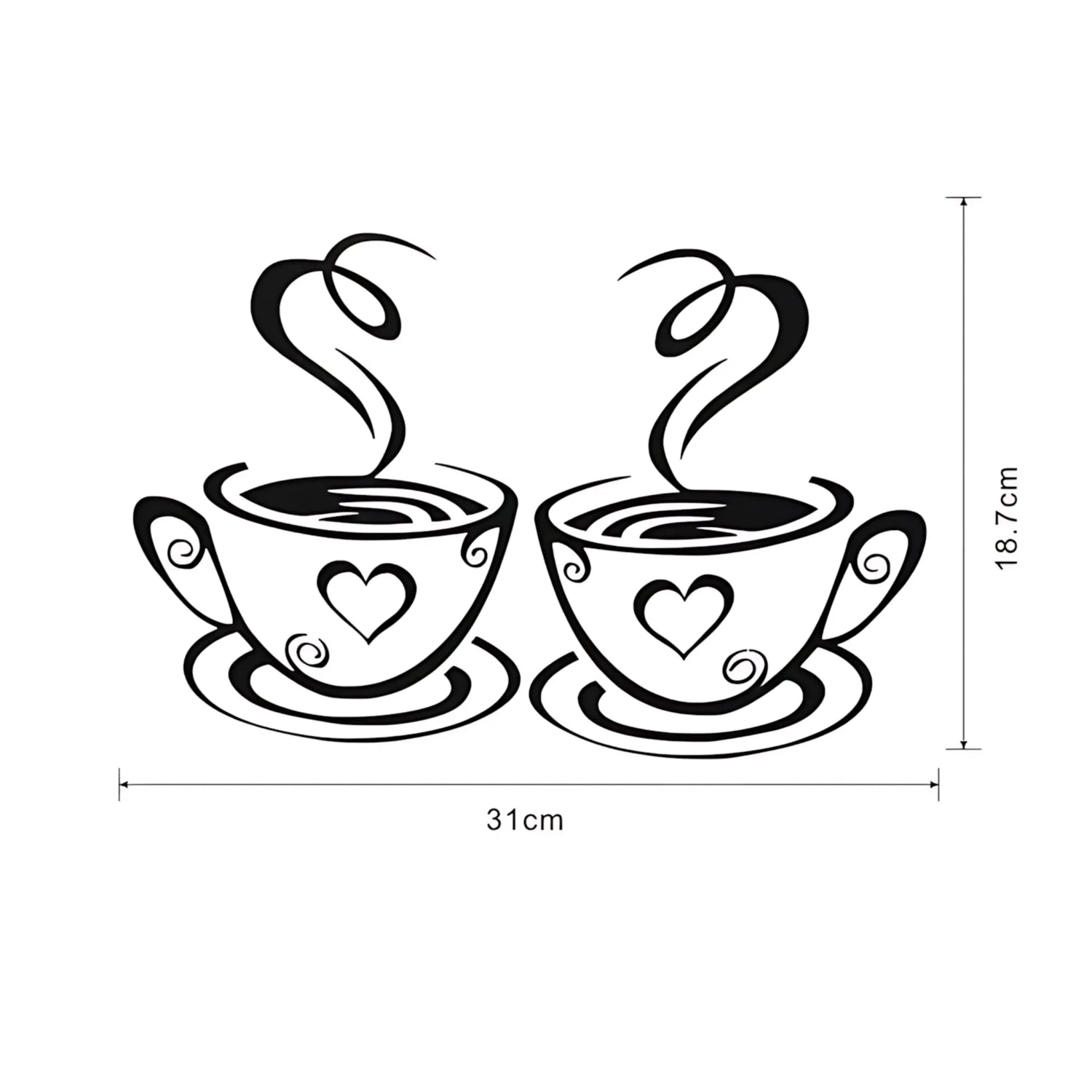 Coffee shop wall decoration