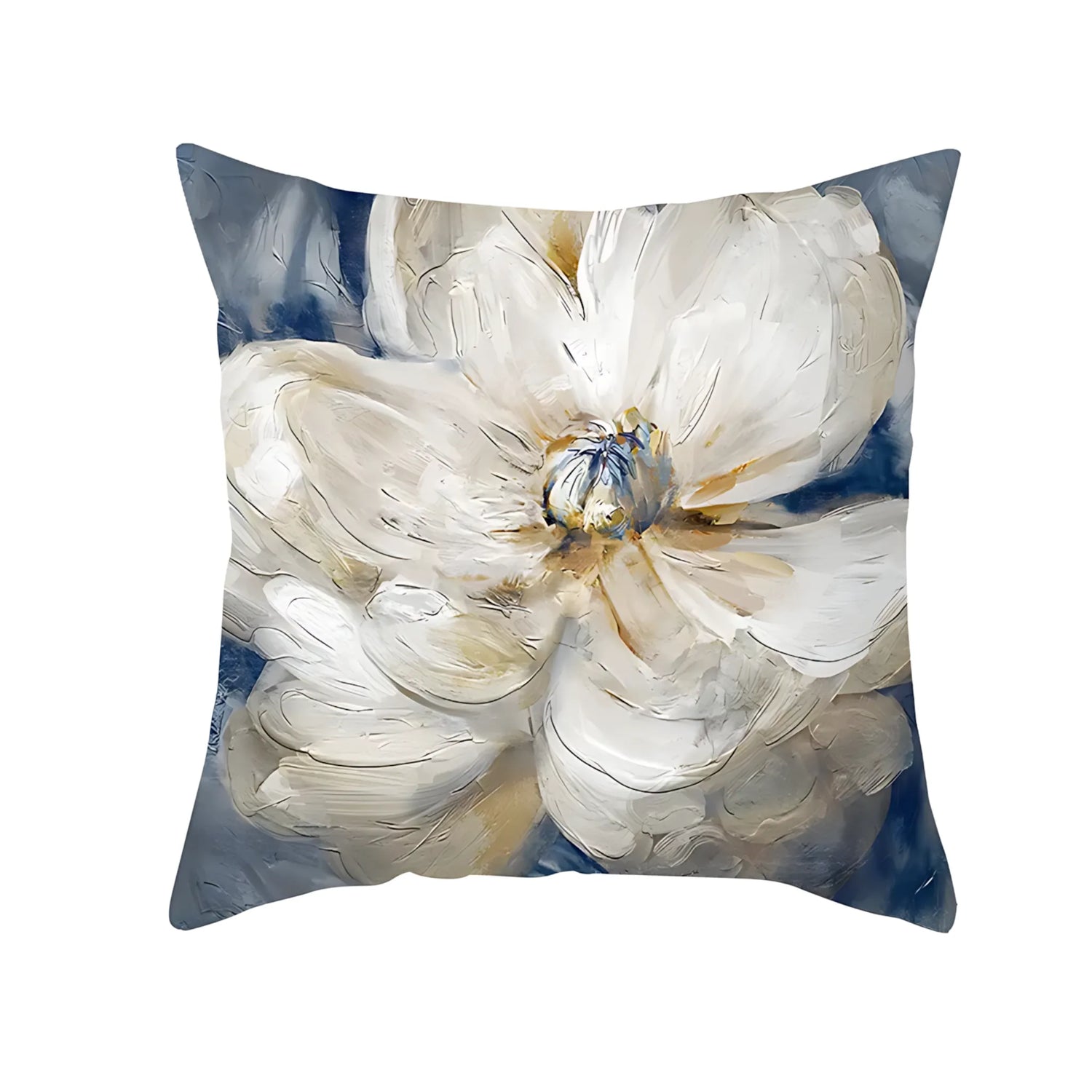 Nature print cushion cover
