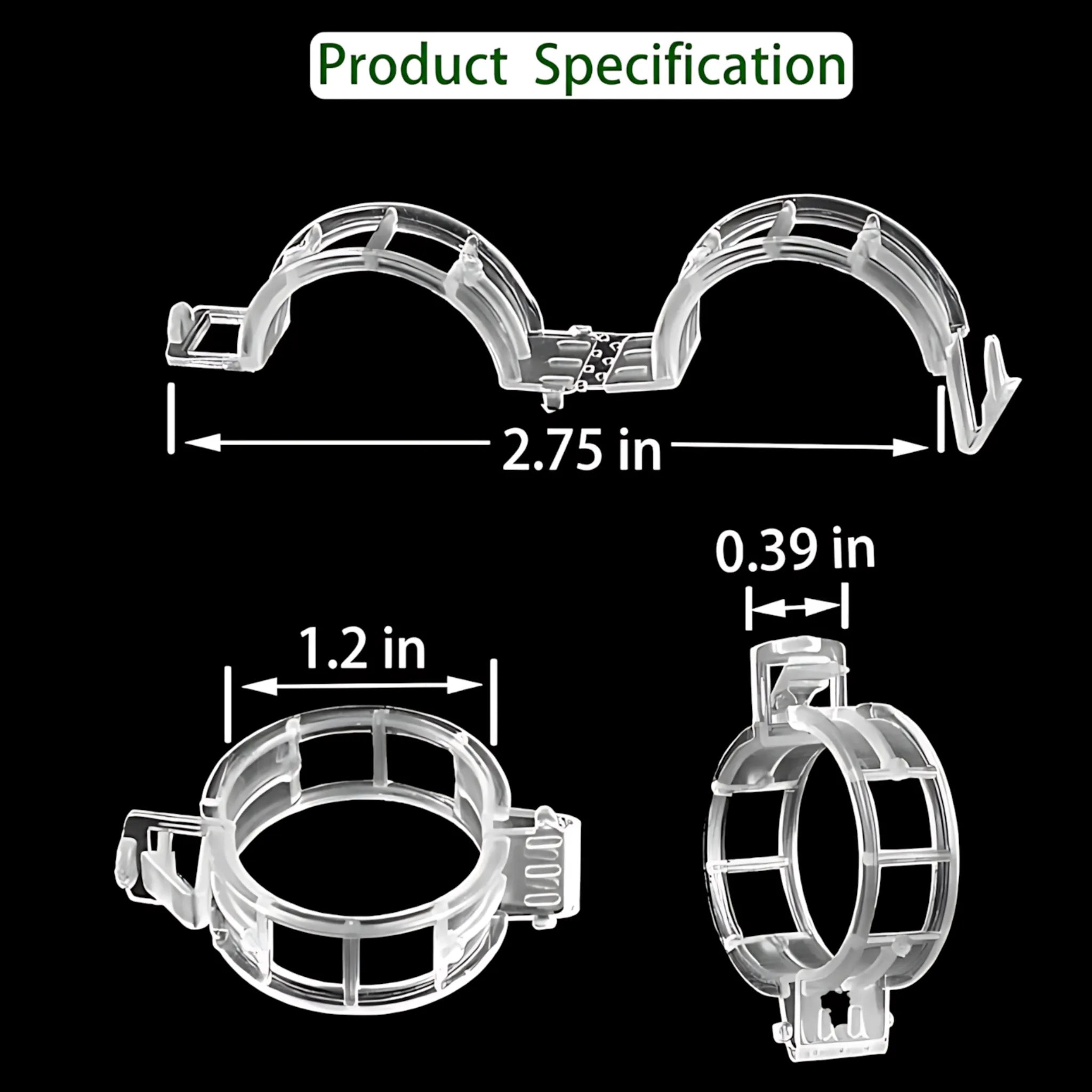 Climbing plant support clips