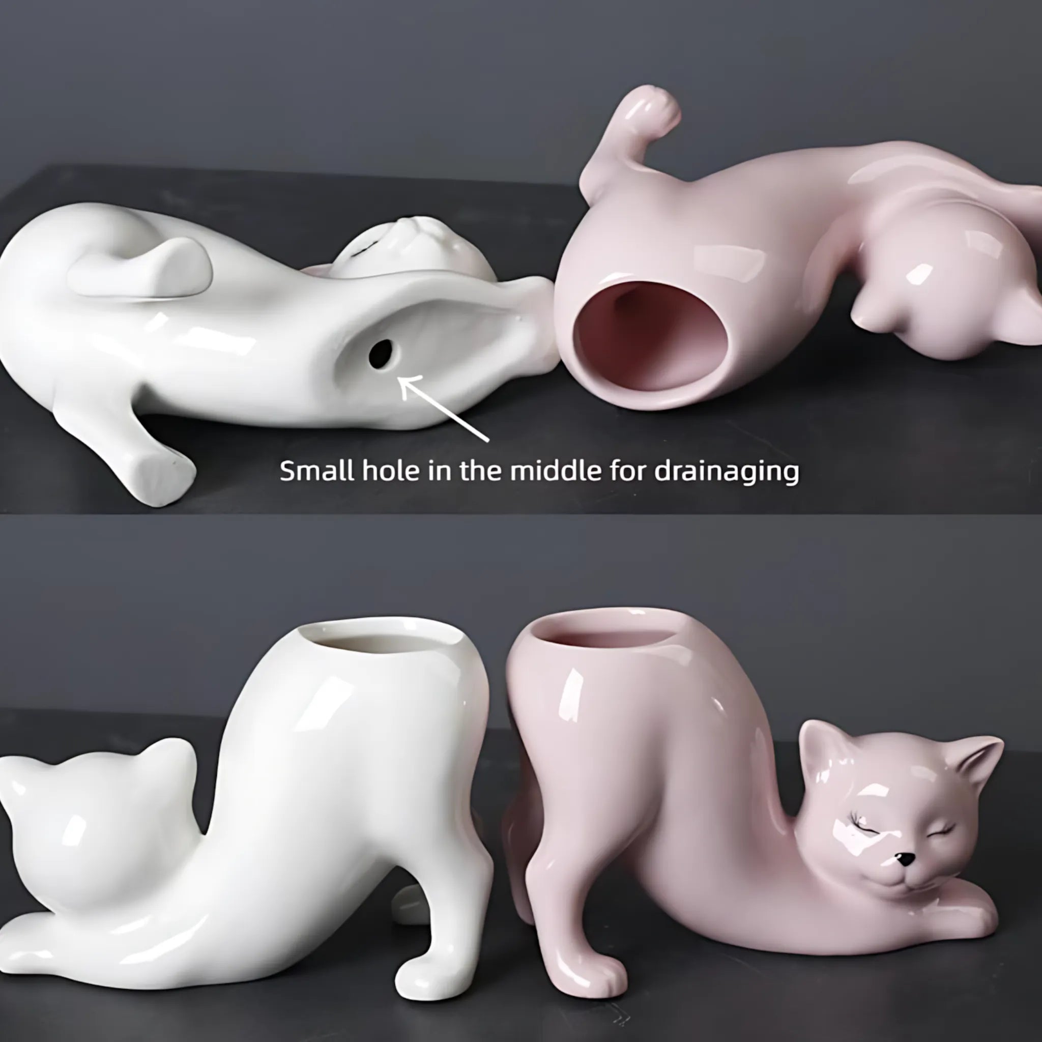 Cute Cat Flower Pot