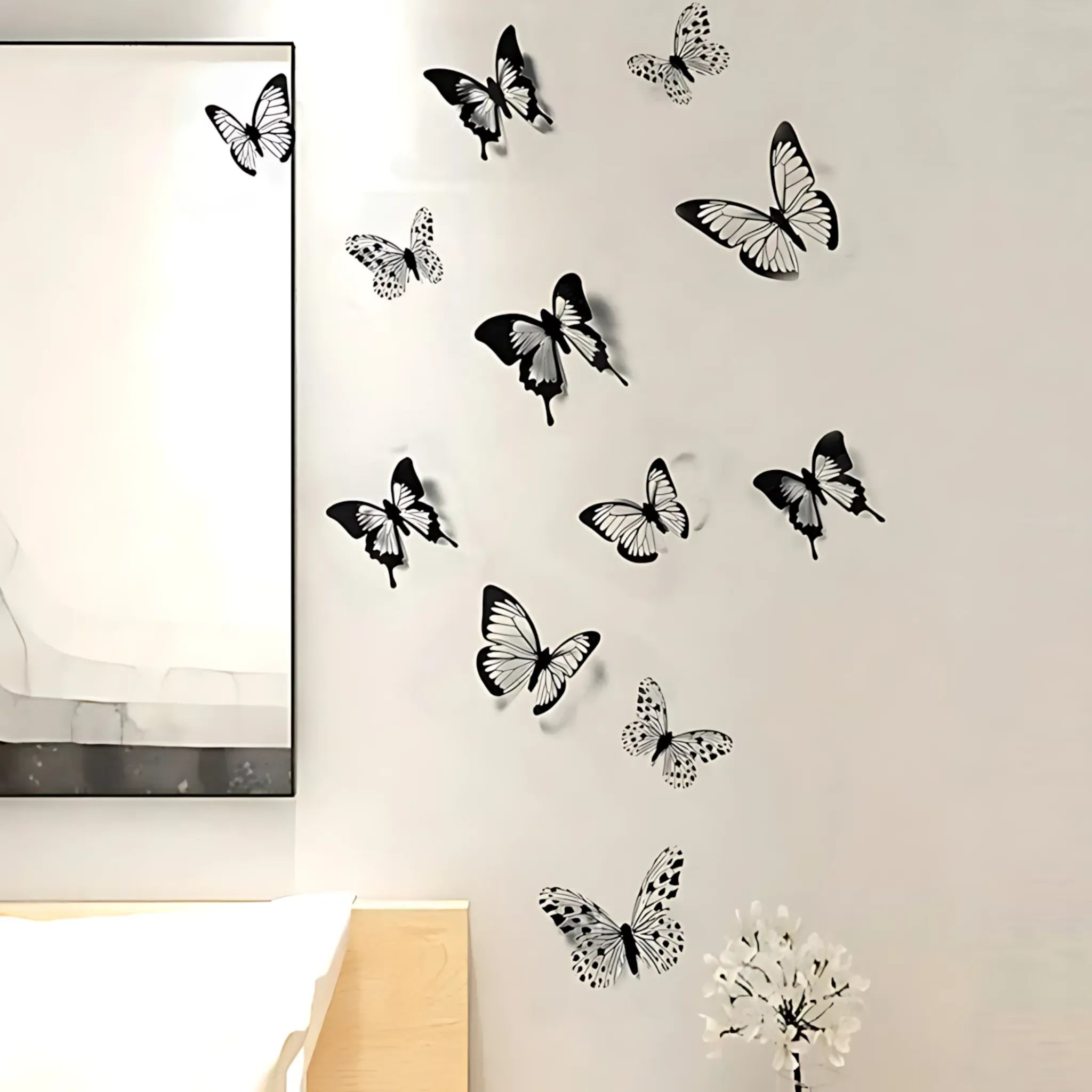 3D Butterfly Wall Stickers - 18 Pcs 3D Wall Stickers