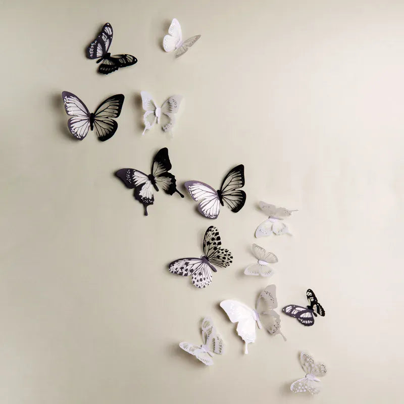 3D Butterfly Wall Stickers - 18 Pcs 3D Wall Stickers