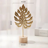 Gold leaf wall decor