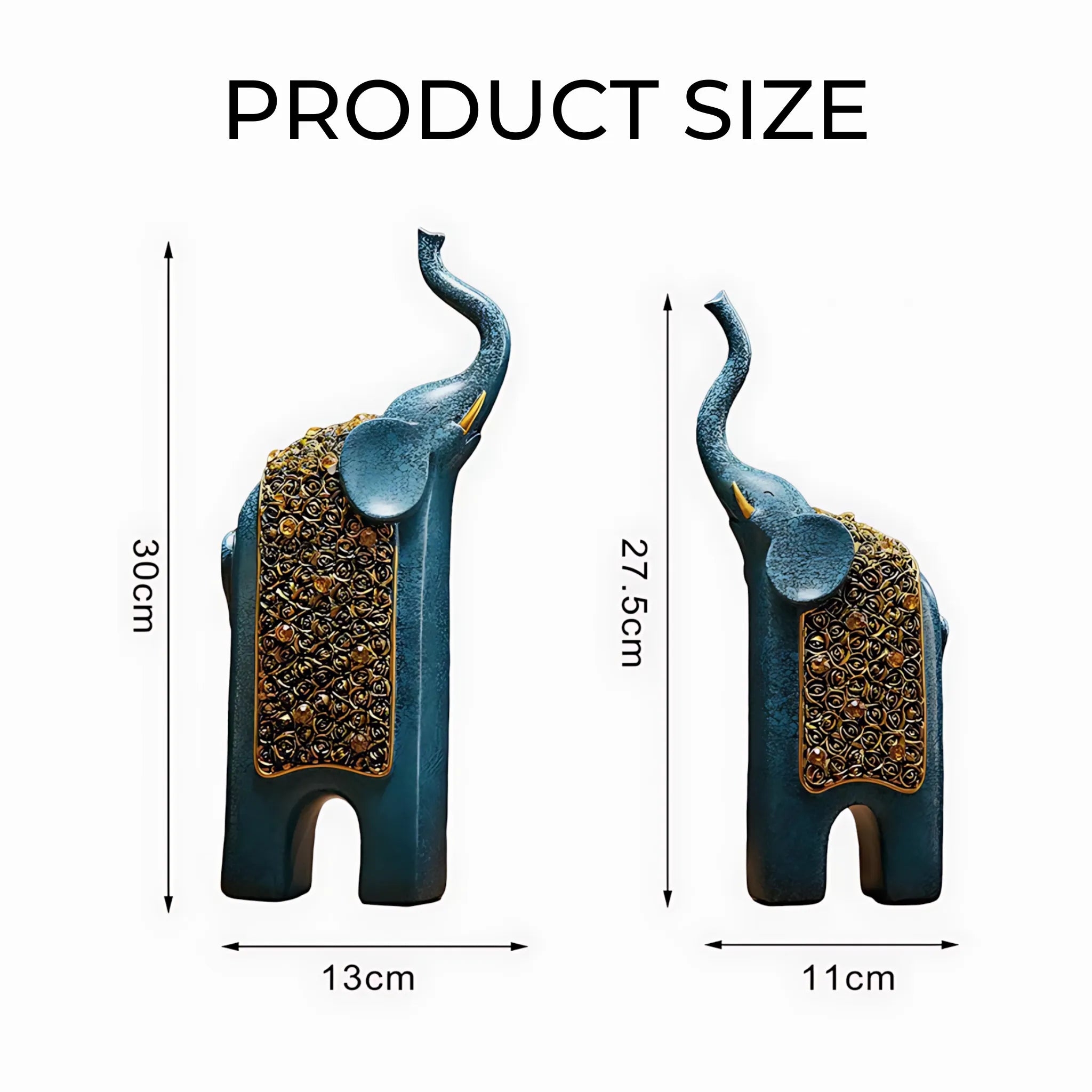 Decorative elephant statues