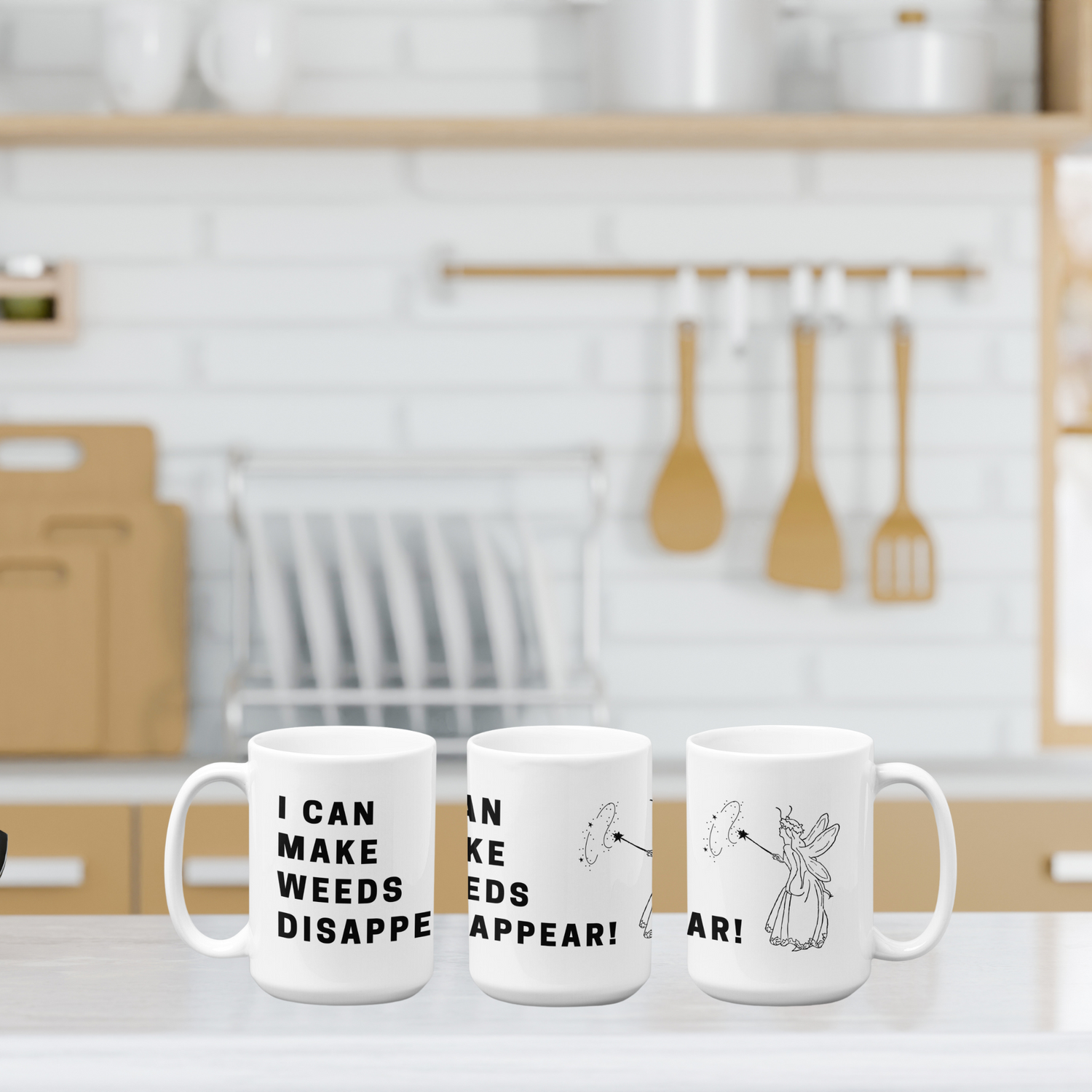 Coffee Mug Funny Ceramic | Mug for Gardeners  | Novelty Coffee Mug | Gardeners Magic Coffee Cup | I can make Weeds Disappear