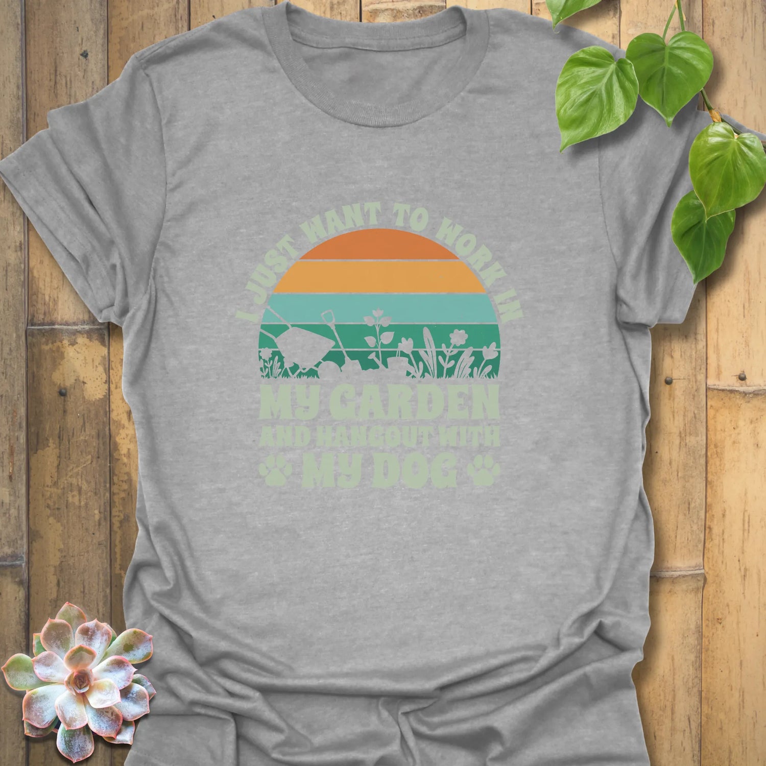 Funny garden dog shirt