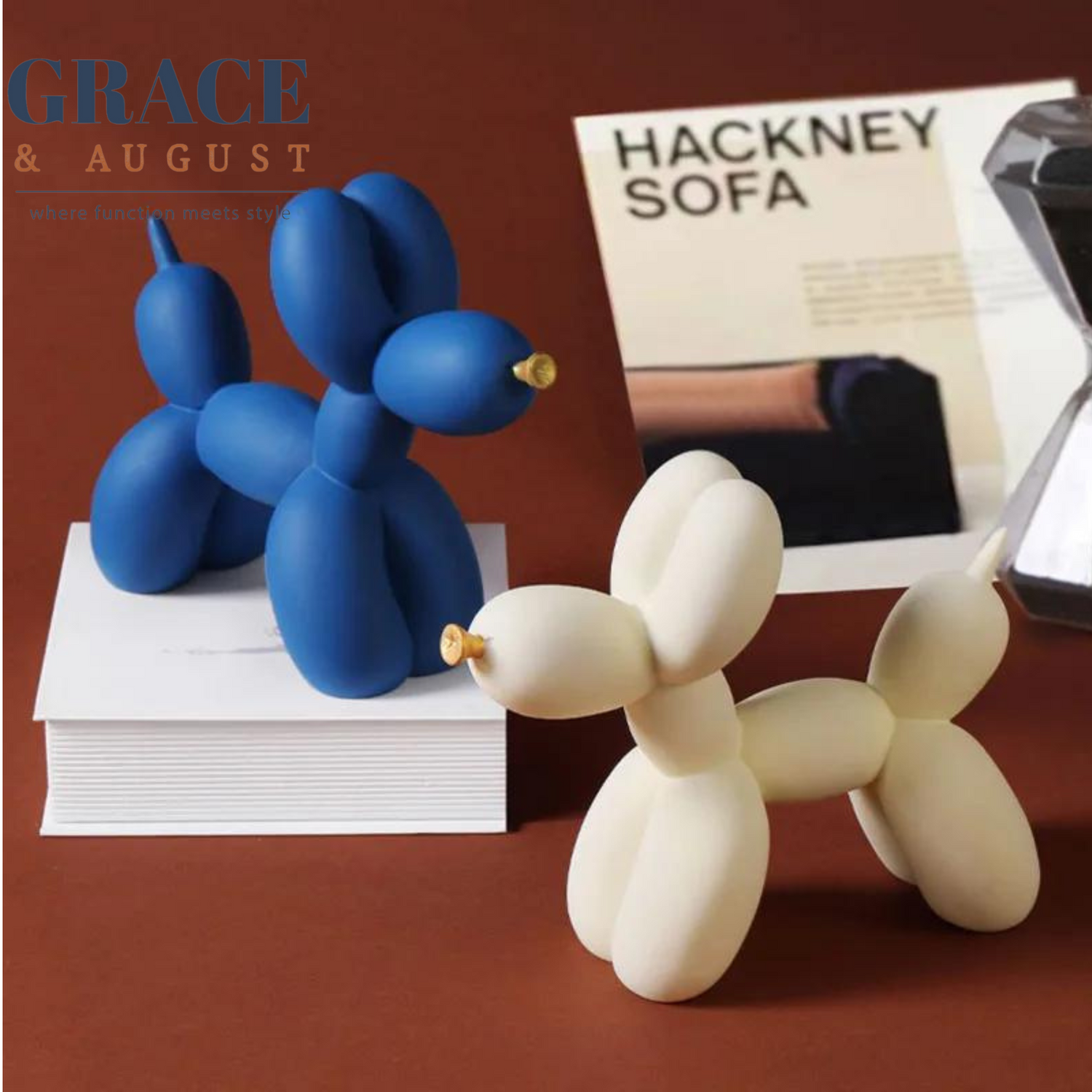 Colorful balloon dog figurine