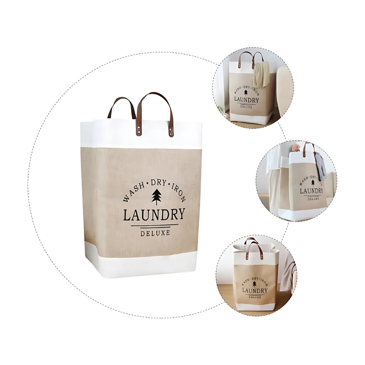 Fabric laundry basket