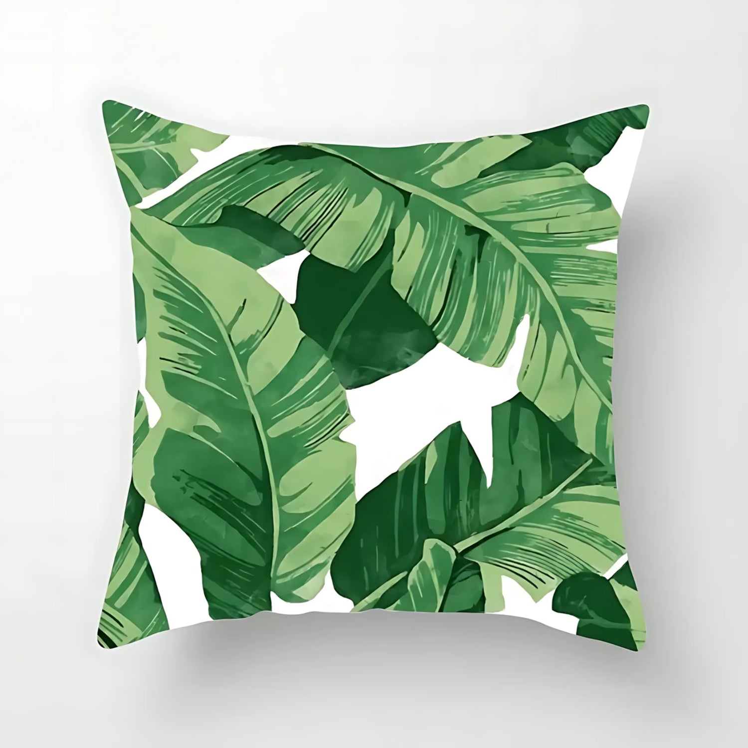 soft leaf print cushion