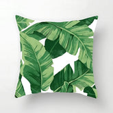 soft leaf print cushion