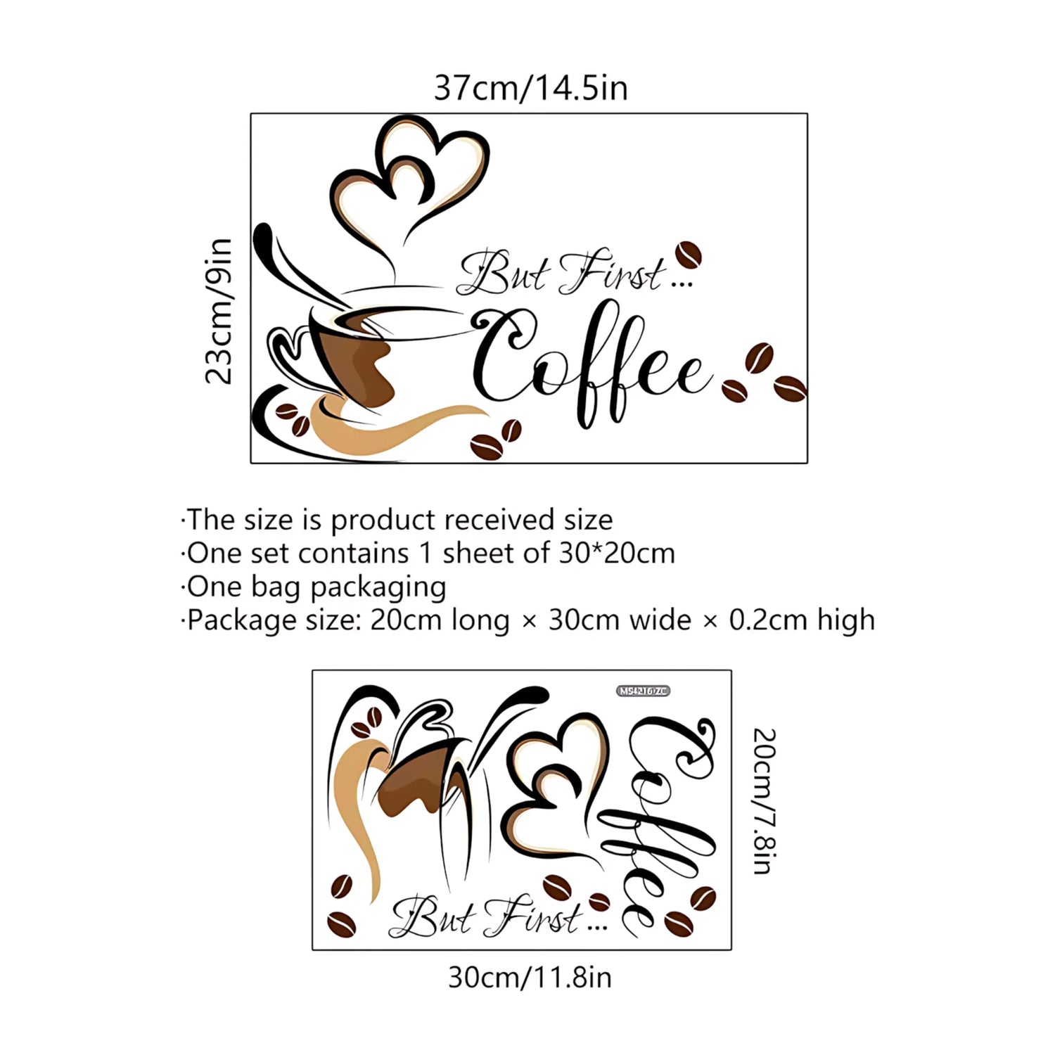Coffee lover wall stickers