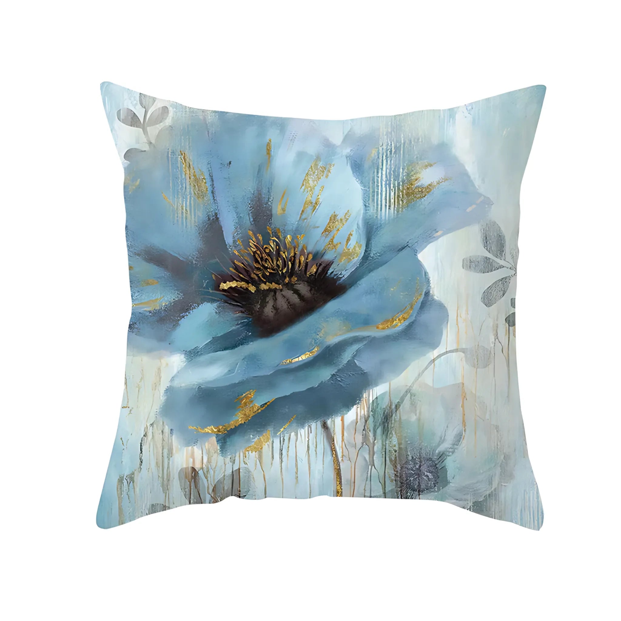 Modern botanical pillow