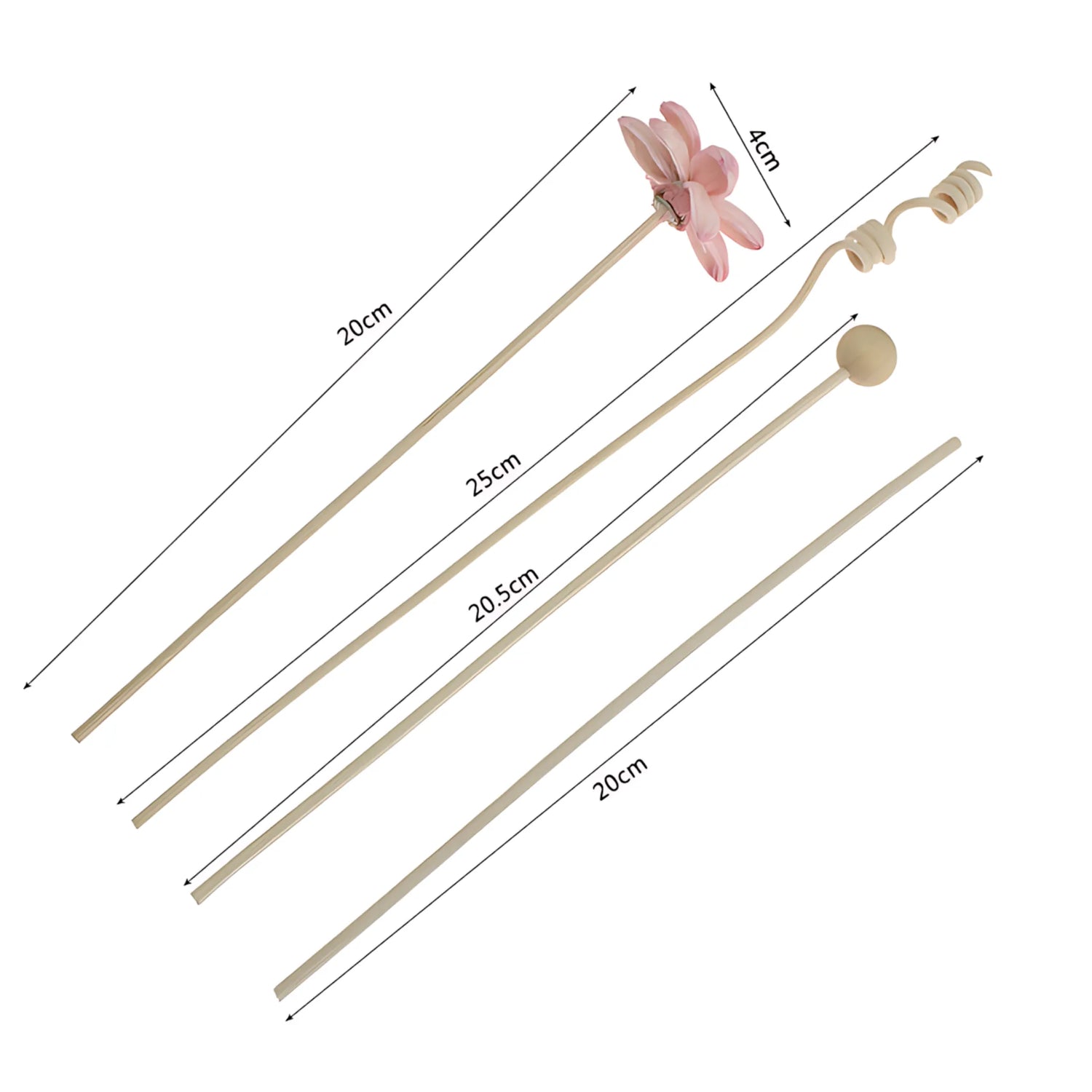 Handmade diffuser reed sticks