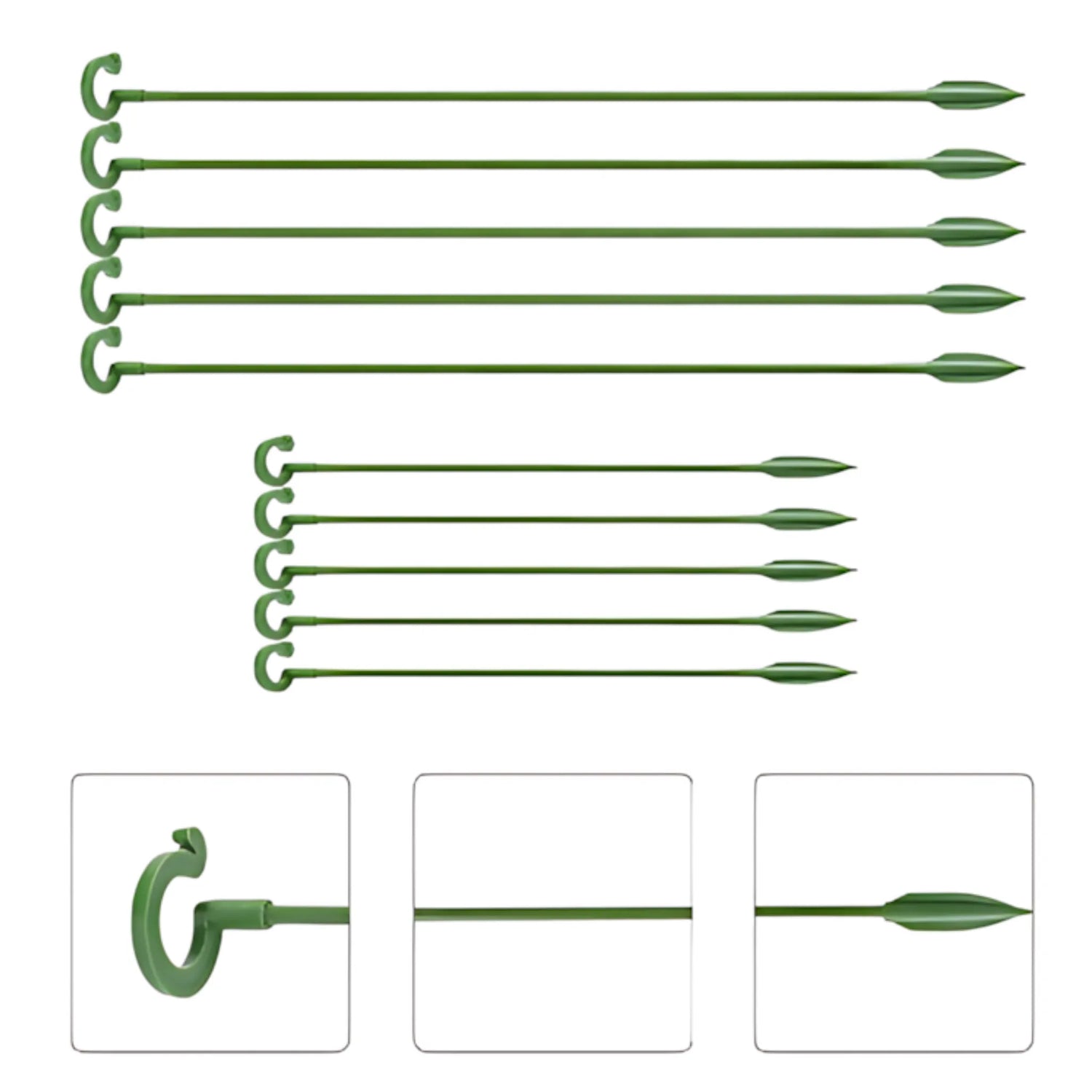 Flower support clips